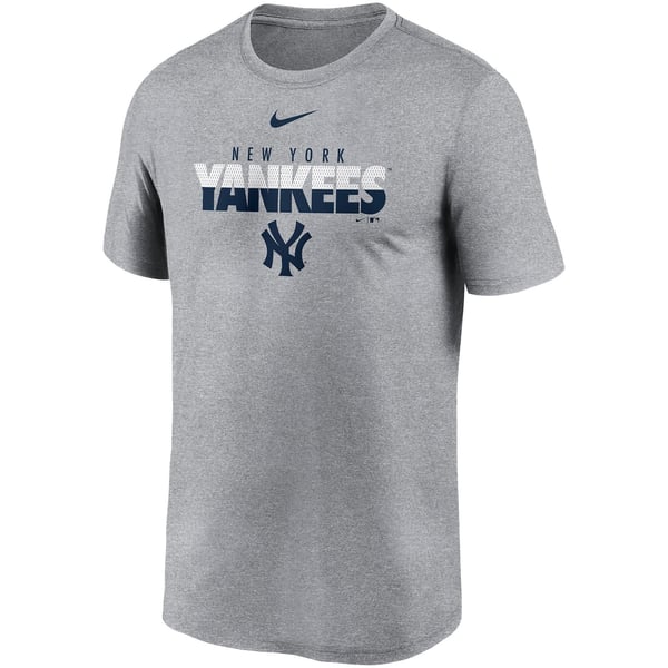 NIKE ヤンキース メッシュ スプリット レジェンド Tシャツ グレー