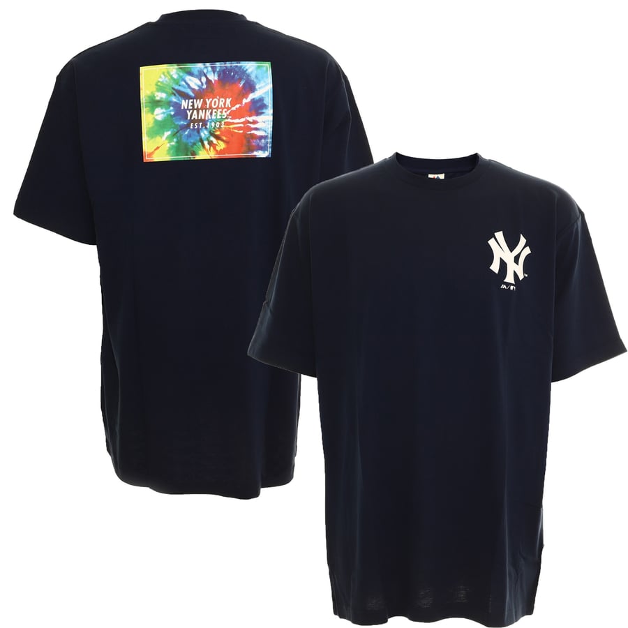 NYK Square Tiedye S/S Tee NEW YORK YANKEES Navy