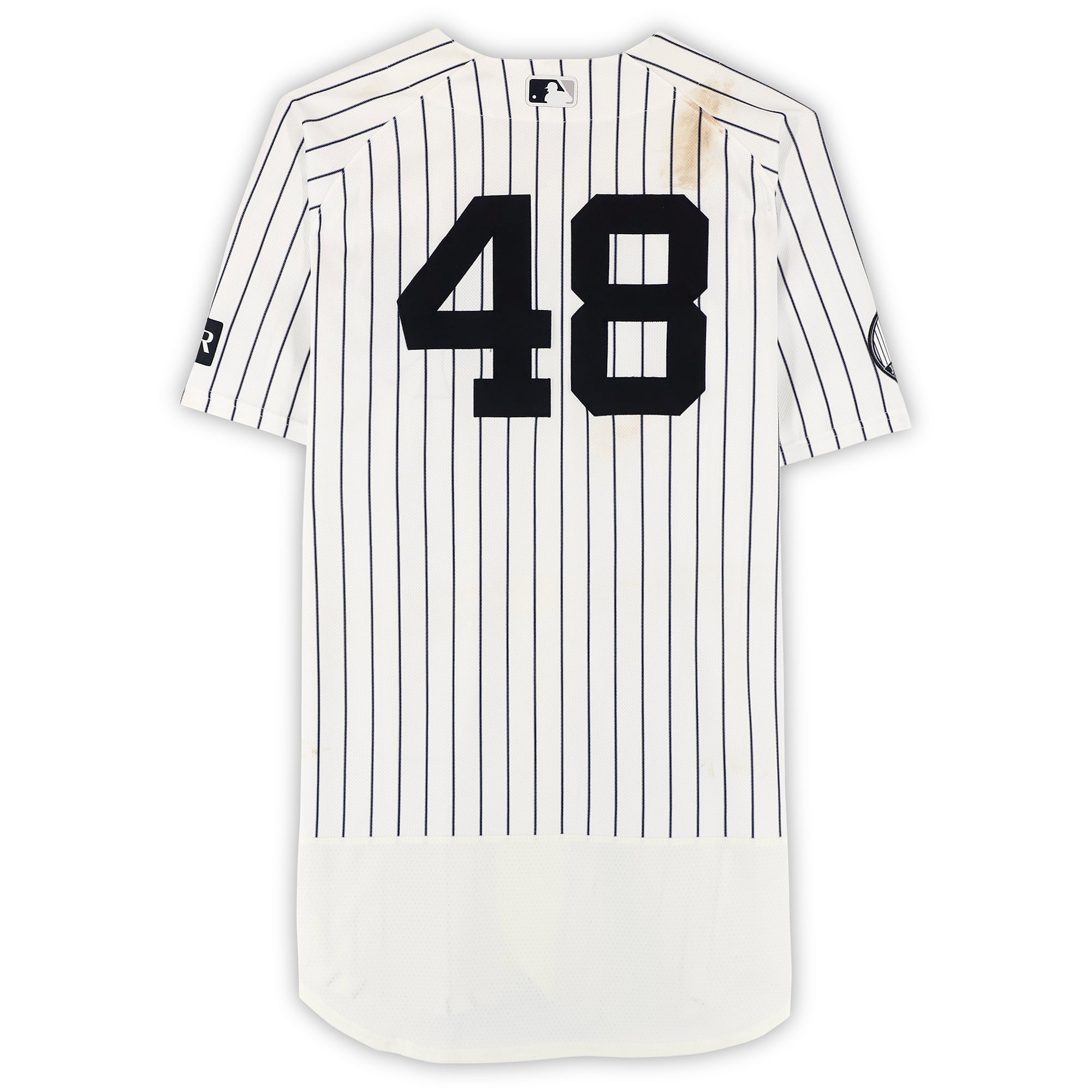 Paul Goldschmidt New York Yankees Game-Used #48 White Nike Pinstripe Jersey vs. Boston Red Sox on August 30, 2026 - 3-6, HR, 3 RBI, 2 R