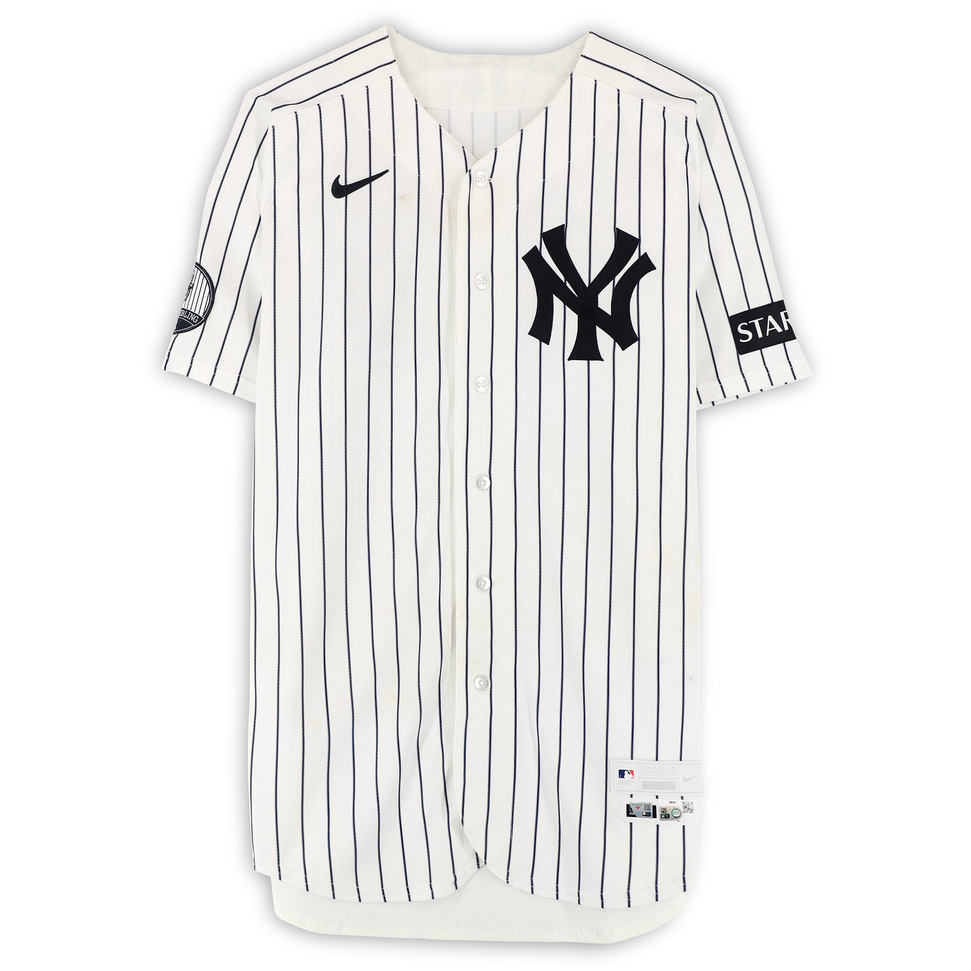 Paul Goldschmidt New York Yankees Game-Used #48 White Nike Pinstripe Jersey vs. Boston Red Sox on August 30, 2026 - 3-6, HR, 3 RBI, 2 R