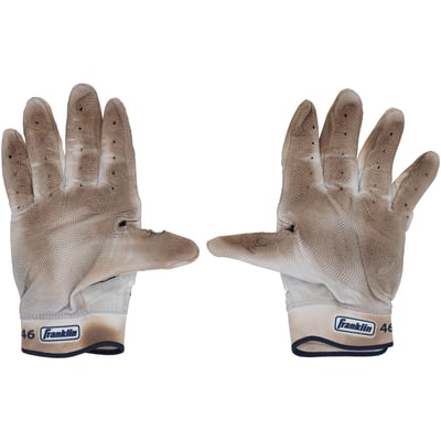 Paul Goldschmidt New York Yankees Fanatics Authentic Game-Used White Franklin Batting Gloves vs. Chicago White Sox on June 18, 2026