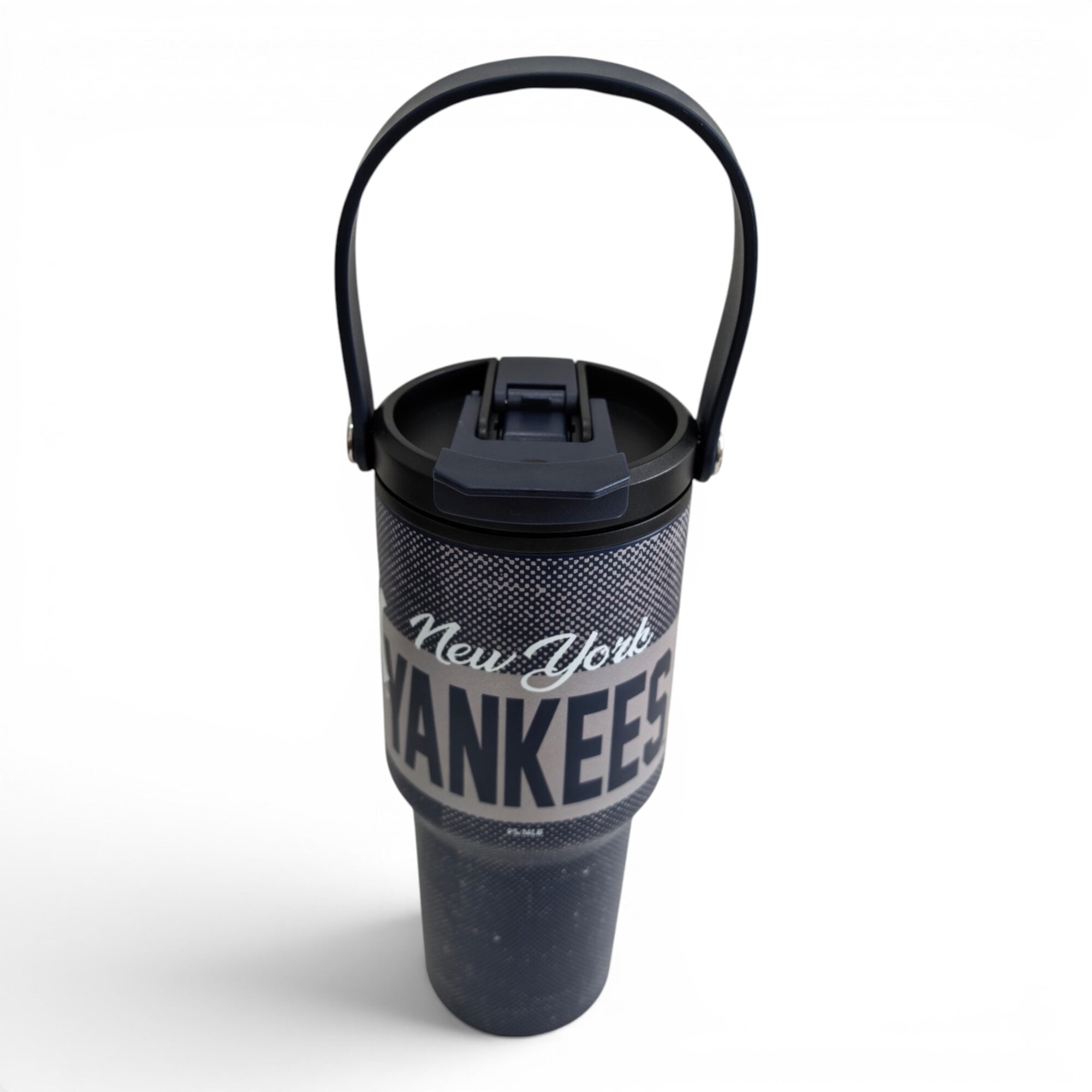Pegasus New York Yankees 24oz. Speckled Gradient Stainless Steel Dual Top Water Bottle