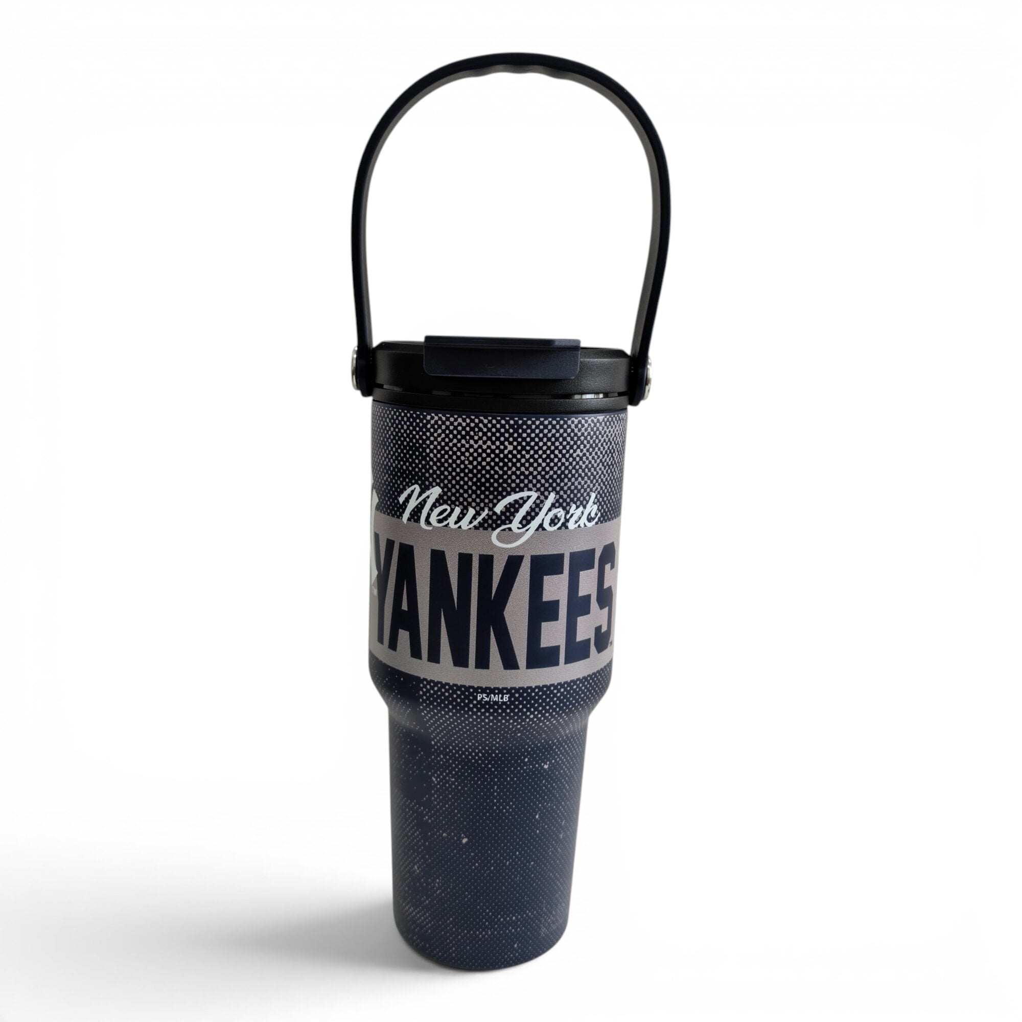 Pegasus New York Yankees 24oz. Speckled Gradient Stainless Steel Dual Top Water Bottle
