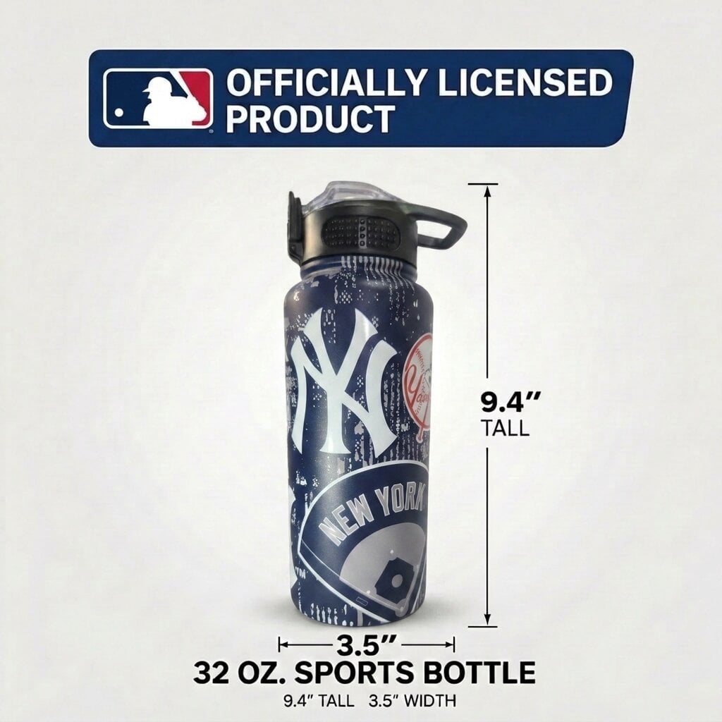 Pegasus New York Yankees 32oz. Home Field Mashup Stainless Steel ProPress Water Bottle