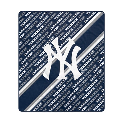 New York Yankees Pegasus 60" x 70" Diagonal Lined Wordmark Ultra Soft Blanket