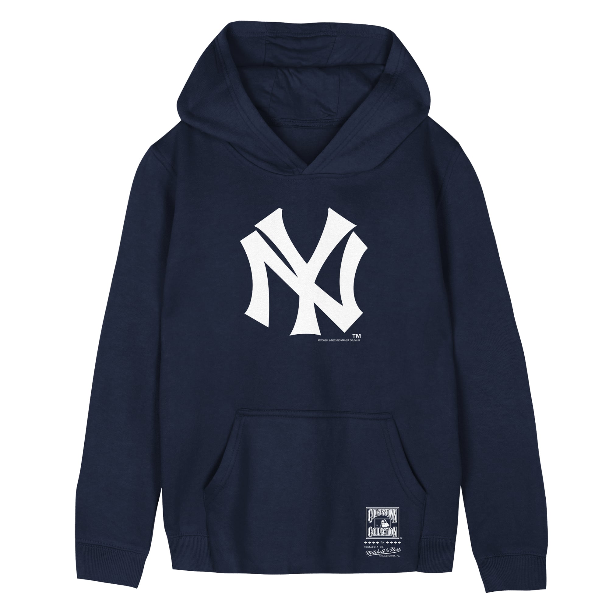 Sweat à capuche rétro Mitchell & Ness bleu marine des Yankees de New York pour enfants d'âge préscolaire