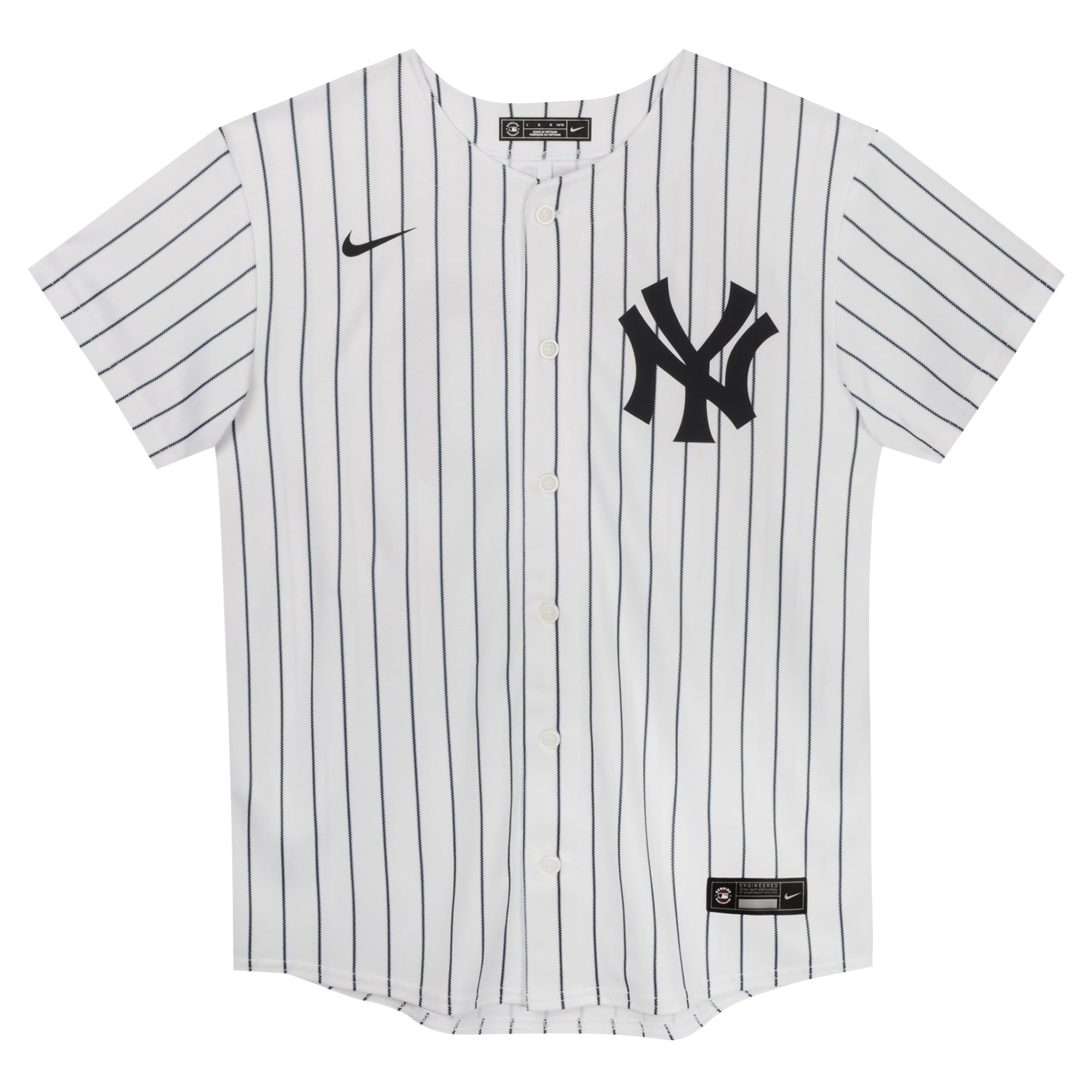 Maillot de match à domicile Nike Derek Jeter pour enfants d'âge préscolaire, blanc, New York Yankees