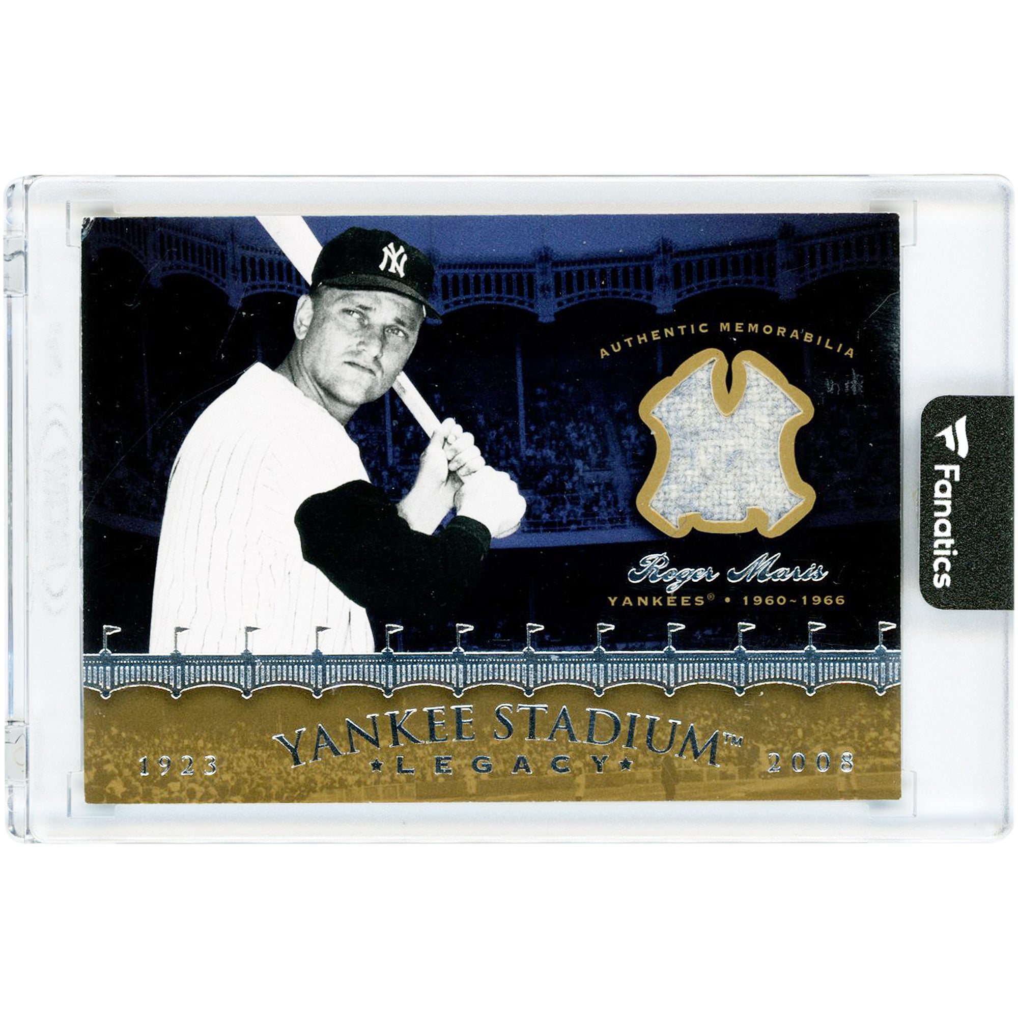 Roger Maris New York Yankees 2008 Upper Deck Yankees Stadium Legacy Game Used Jersey Relic #YSM-RM Card