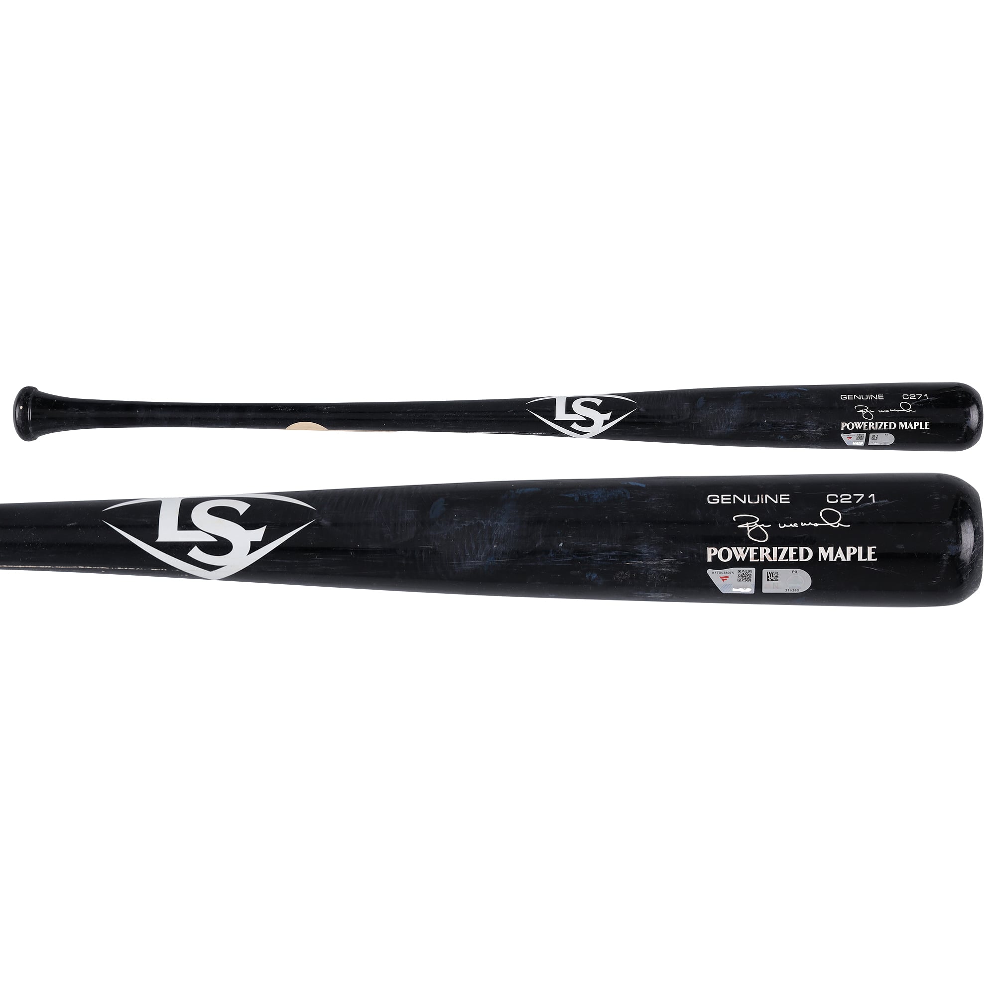 Ryan McMahon New York Yankees Game-Used Black Louisville Slugger Broken Bat vs. Texas Rangers on April 27, 2026