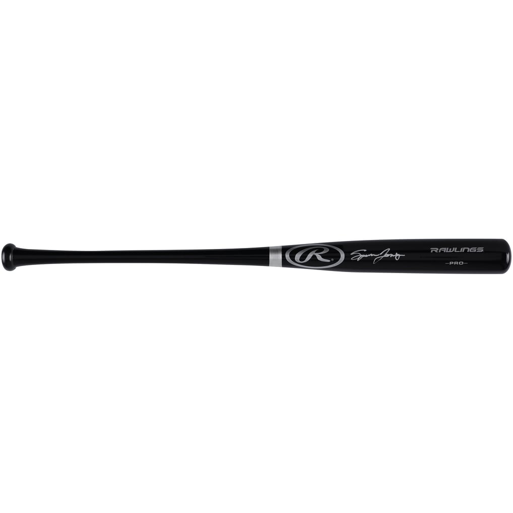 Spencer Jones New York Yankees Autographed Black Rawlings Pro Bat