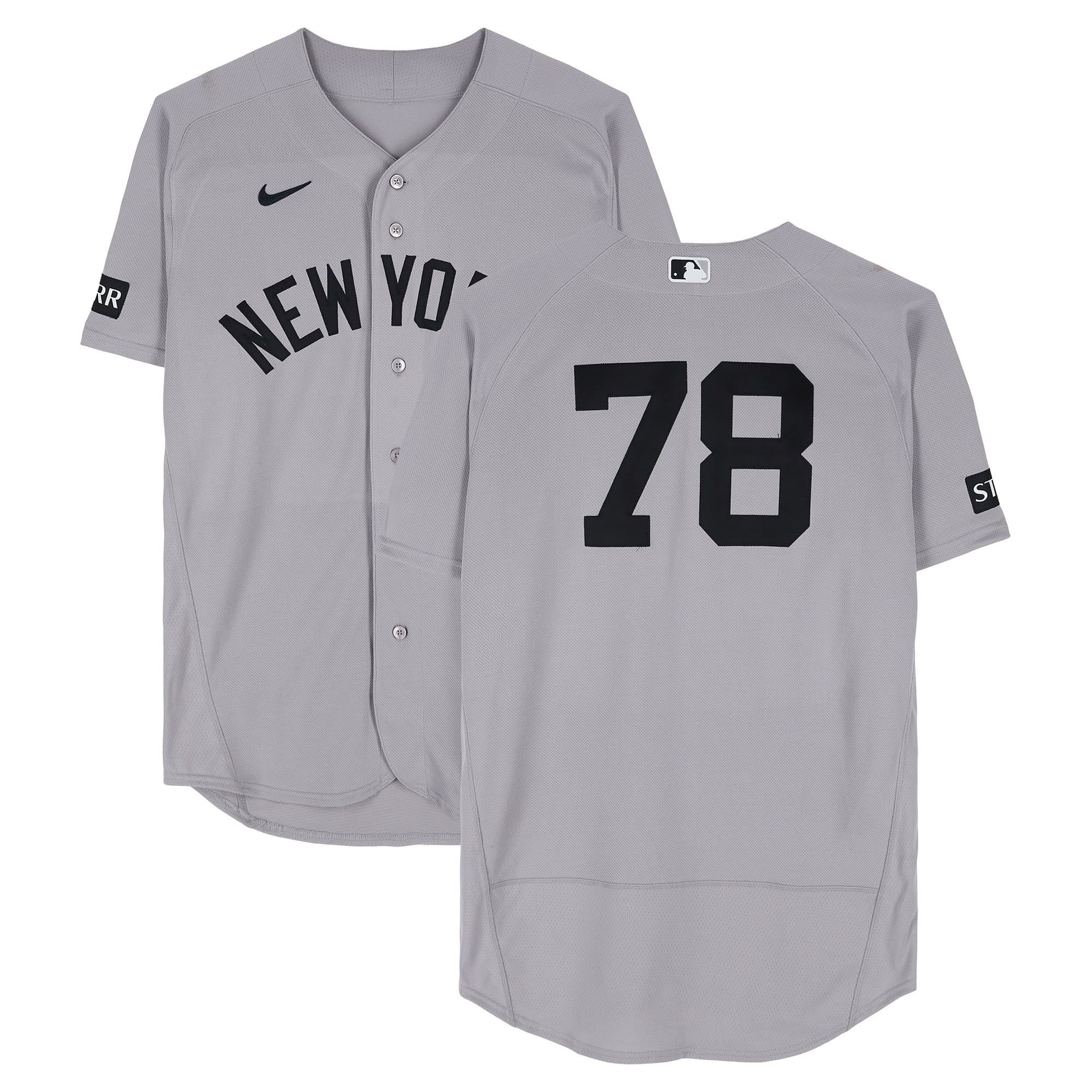 Spencer Jones New York Yankees Game-Used #78 Gray Nike Jersey vs. Cleveland Guardians on June 9, 2026 - First Career MLB HR