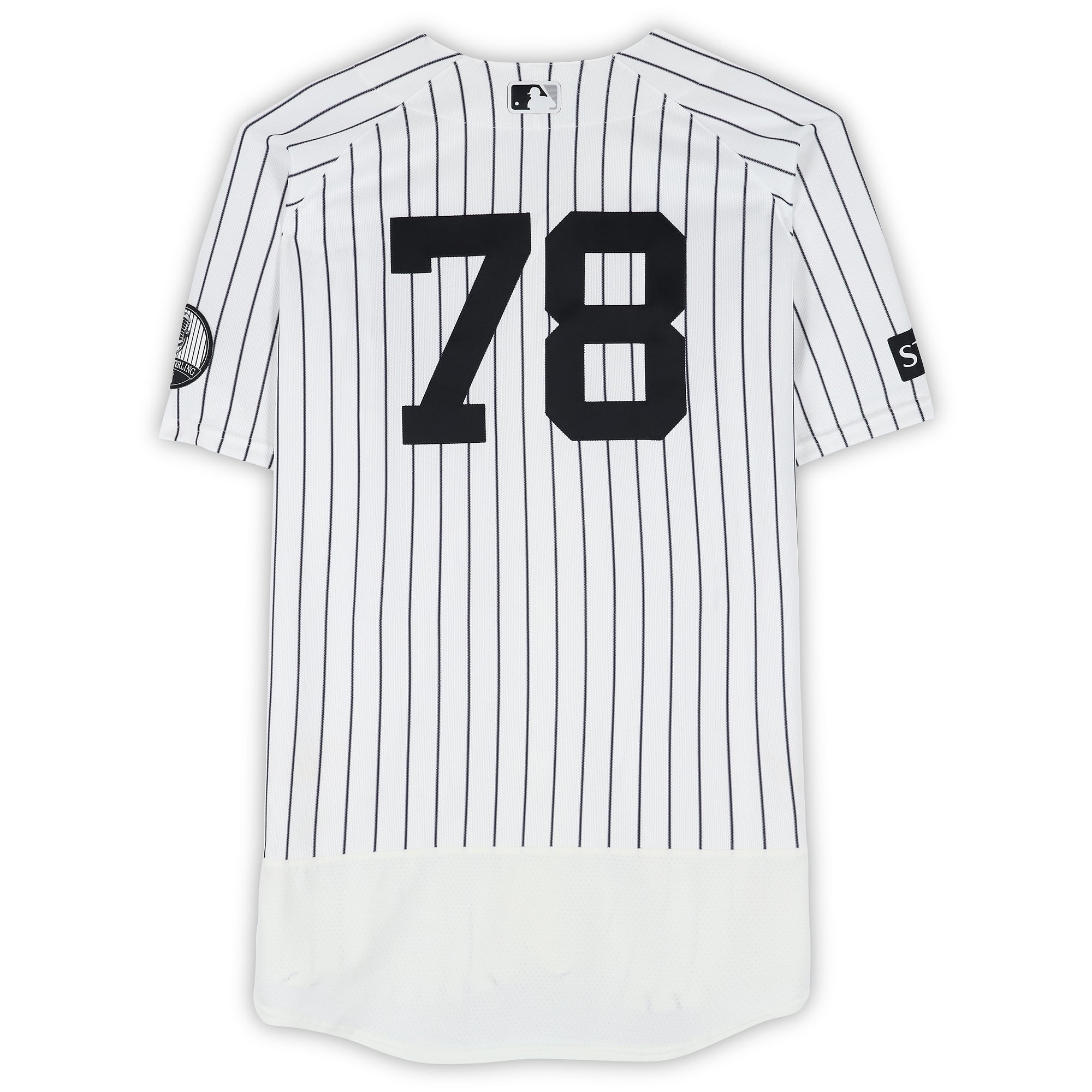 Spencer Jones New York Yankees Game-Used #78 White Nike Pinstripe Jersey vs. Chicago White Sox on June 16, 2026 - 1-3, HR, 2 RBI, 2 R