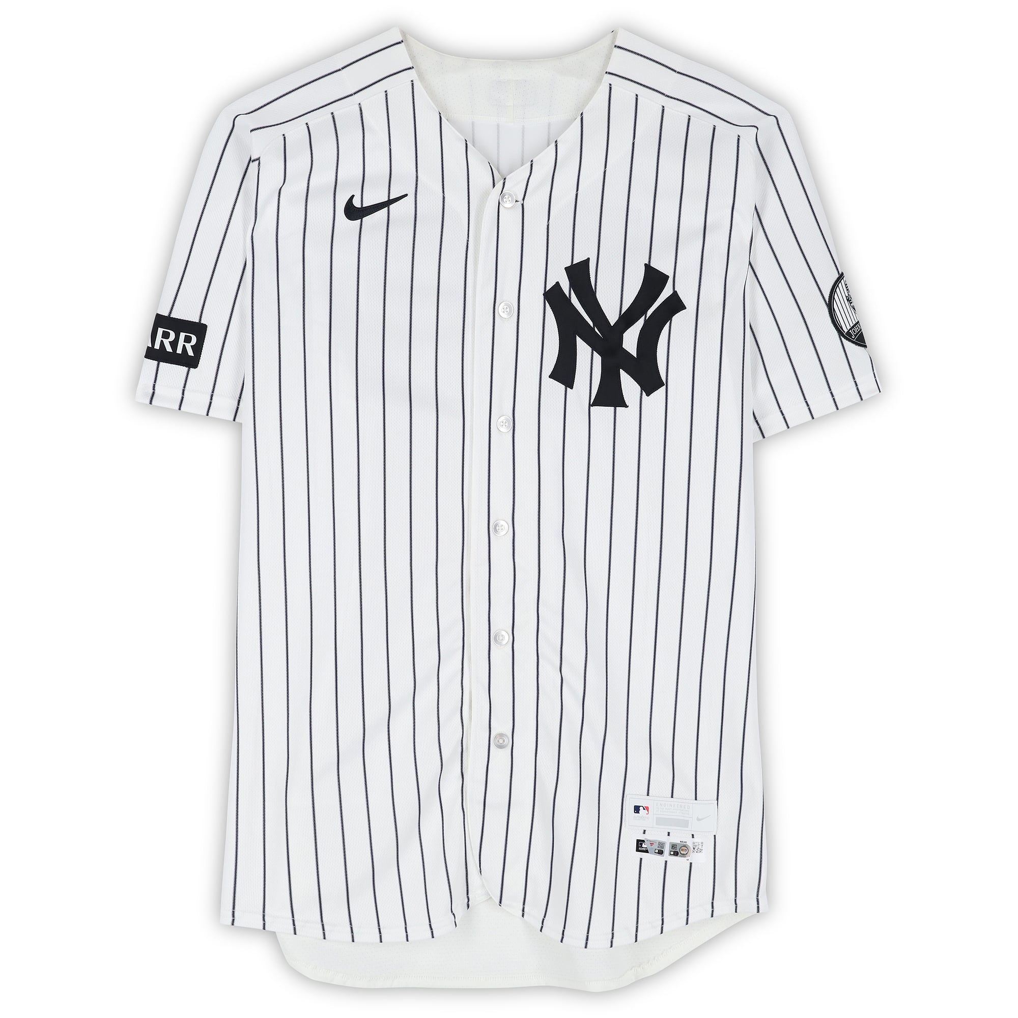 Spencer Jones New York Yankees Game-Used #78 White Nike Pinstripe Jersey vs. Chicago White Sox on June 16, 2026 - 1-3, HR, 2 RBI, 2 R