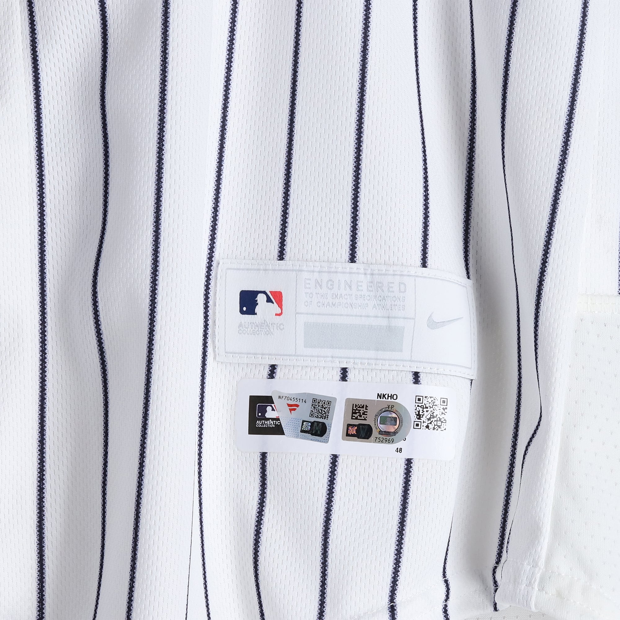 Spencer Jones New York Yankees Game-Used #78 White Nike Pinstripe Jersey vs. Chicago White Sox on June 16, 2026 - 1-3, HR, 2 RBI, 2 R