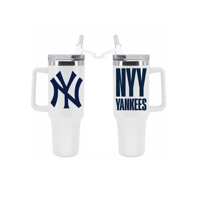 New York Yankees The Memory Company 40oz. Stainless Steel Tumbler with Flip Straw