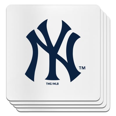 New York Yankees The Memory Company Square Ceramic Coaster Set