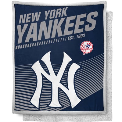  New York Yankees The Northwest Group 50" x 60" New School Mink Sherpa Throw Blanket