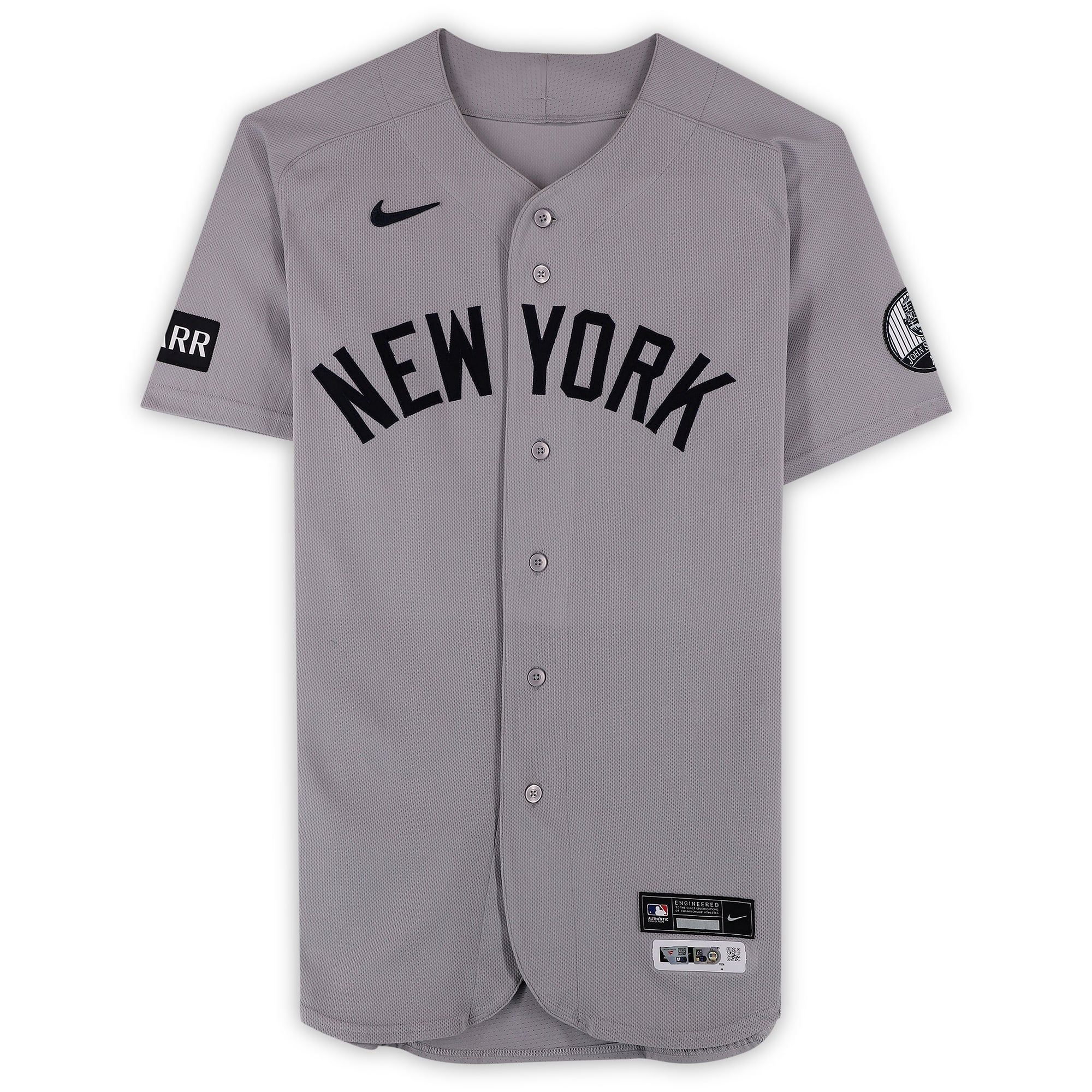 Maillot gris n° 12 porté par Trent Grisham des Yankees de New York lors du match contre les Cubs de Chicago le 2 août 2026