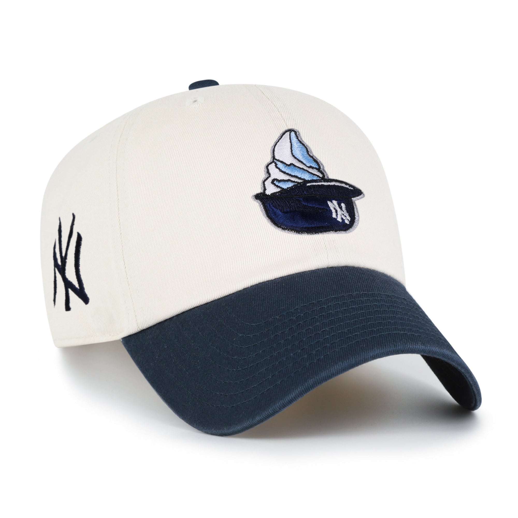 Unisex '47 Natural New York Yankees Single Swirl Ice Cream Helmet 2.0 Clean Up Adjustable Hat