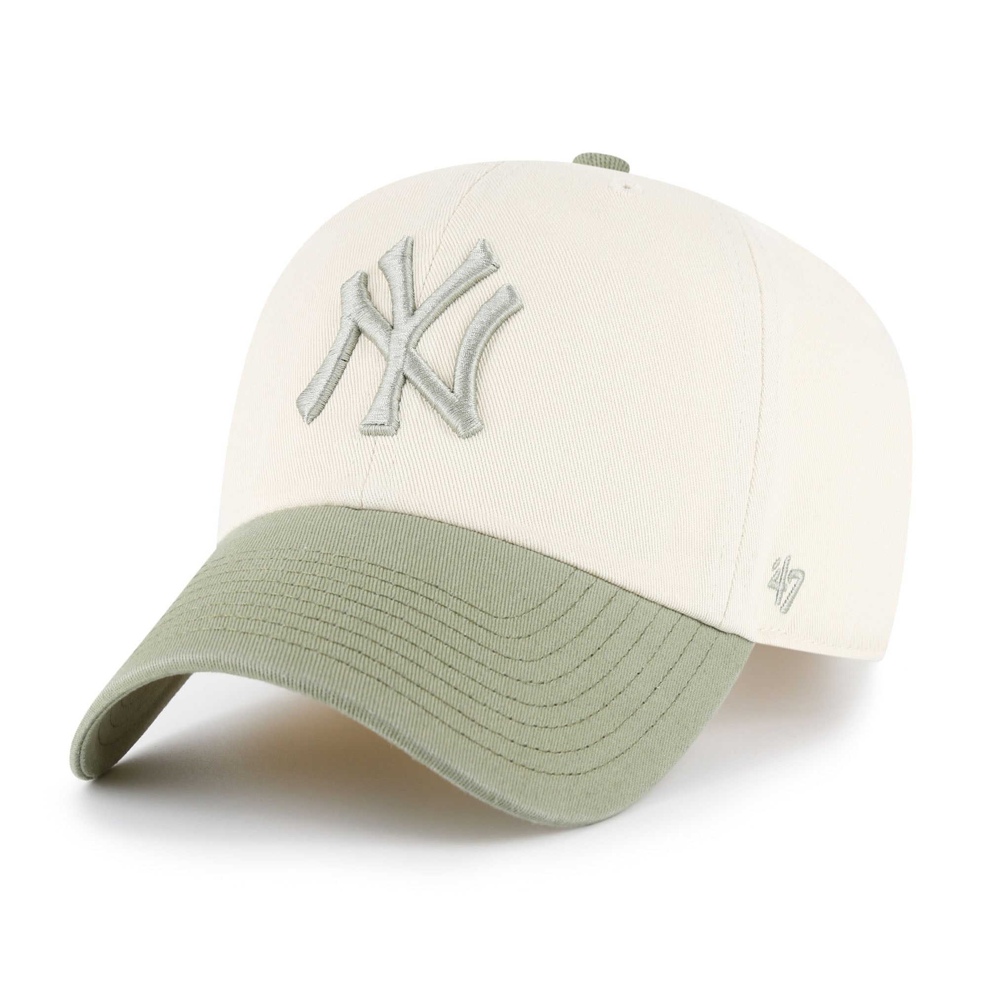 Unisex '47  Natural/Olive New York Yankees Two-Tone Fashion Clean Up Adjustable Hat