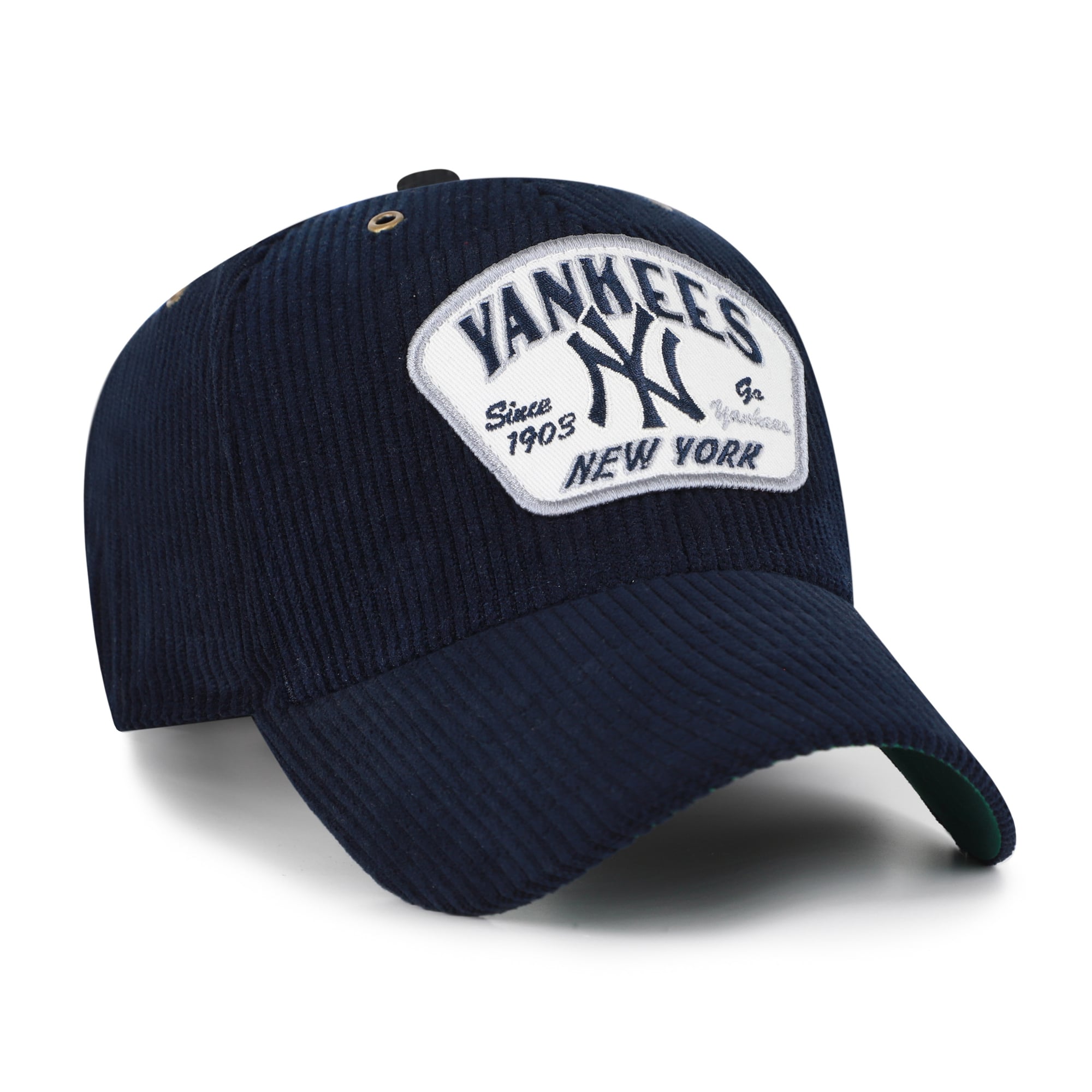 Casquette unisexe ajustable en velours côtelé bleu marine New York Yankees « 47 » MVP