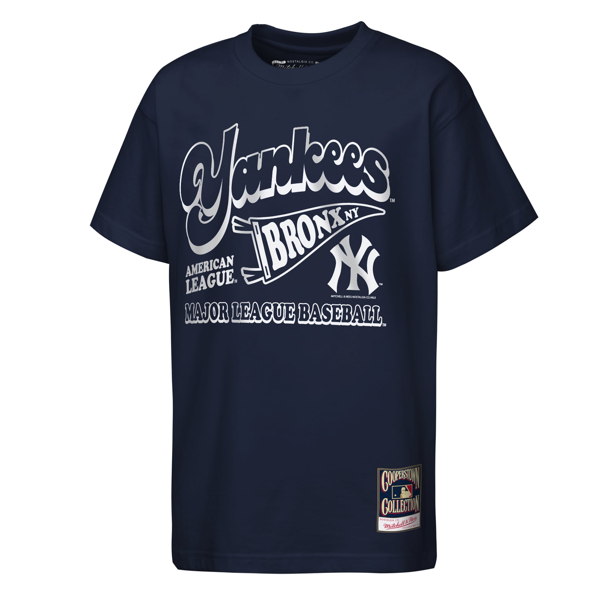 T-shirt unisexe Mitchell & Ness bleu marine New York Yankees « The Ava »
