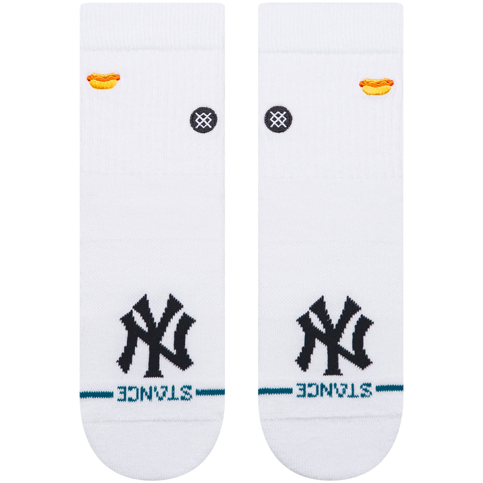 Unisex Stance White New York Yankees Hot Dog Quarter Socks
