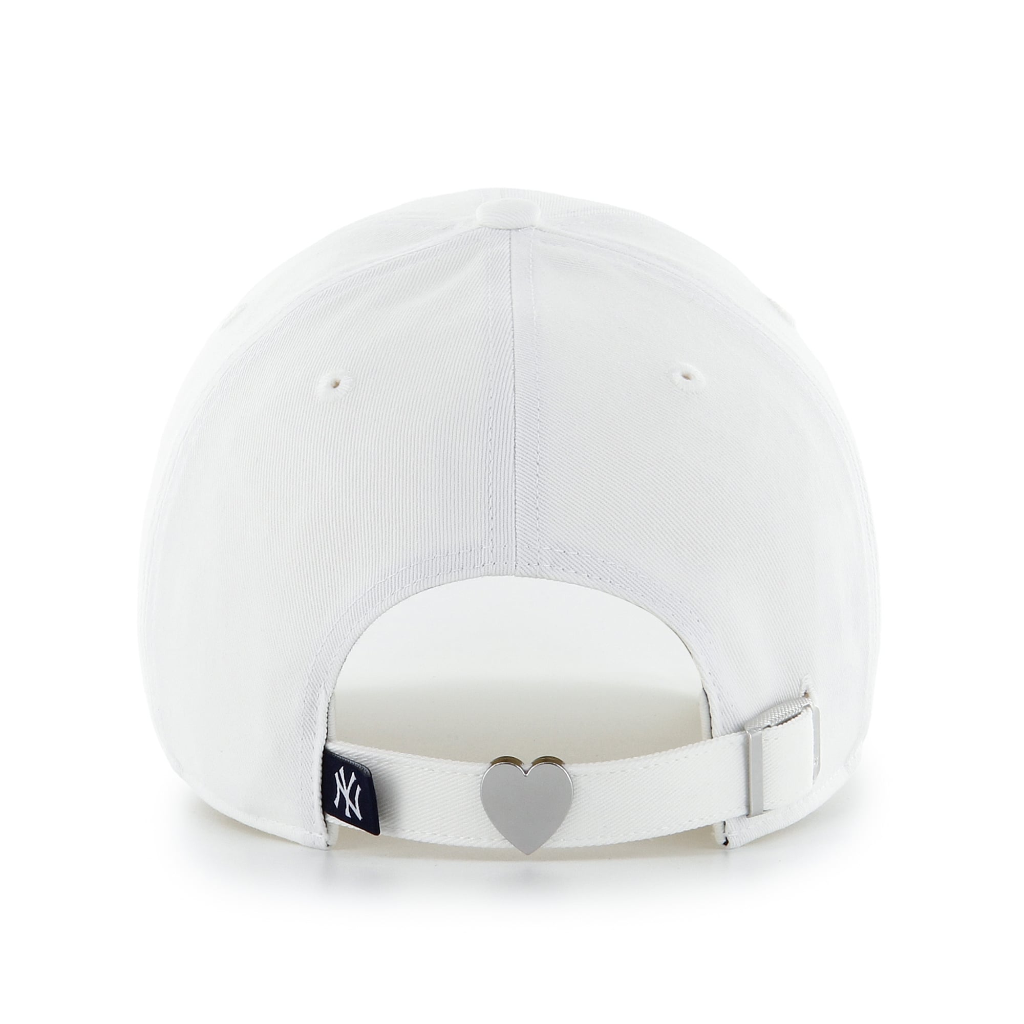 Women's '47 White New York Yankees Trendy Script Clean Up Adjustable Hat