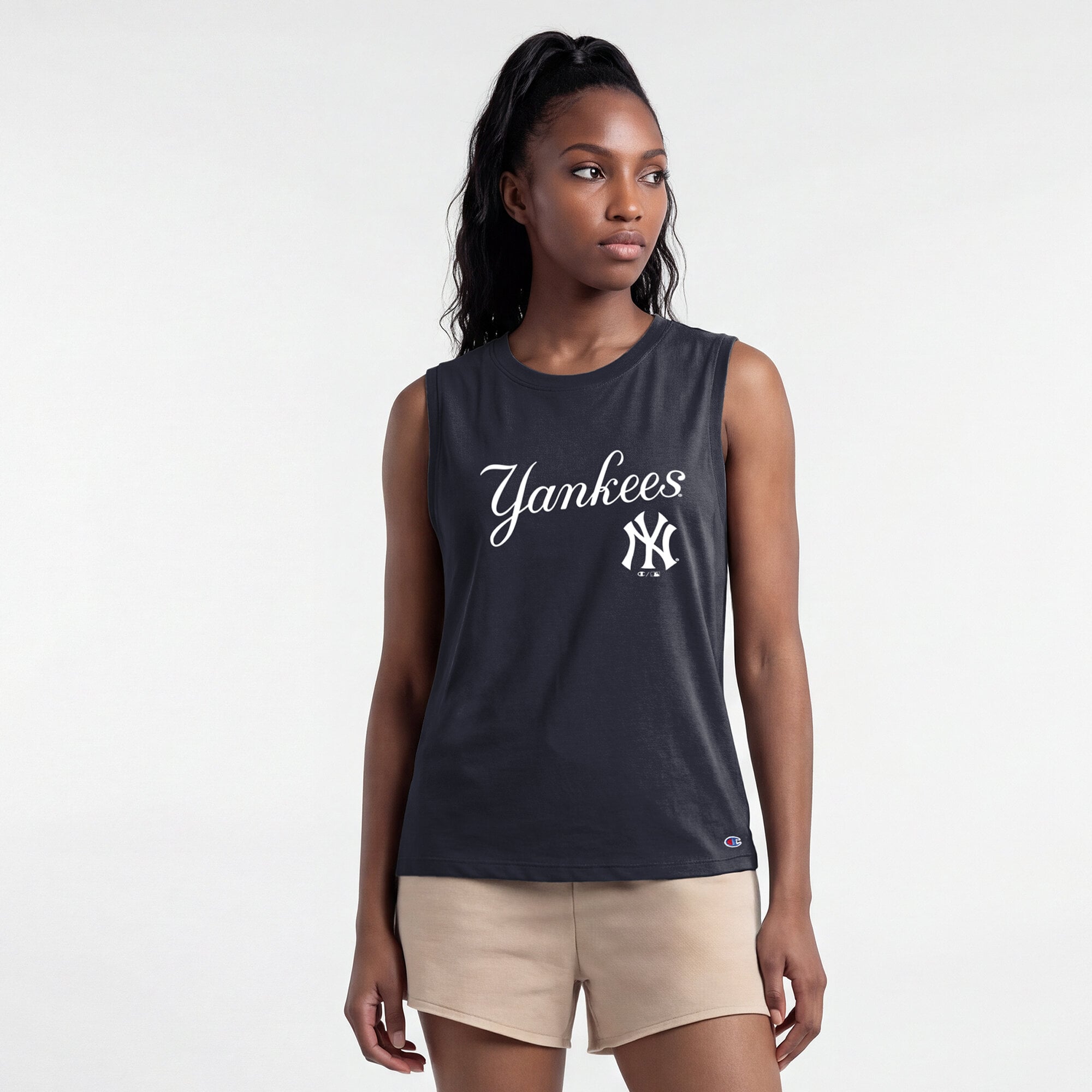 Débardeur de sport Champion pour femmes, bleu marine, New York Yankees