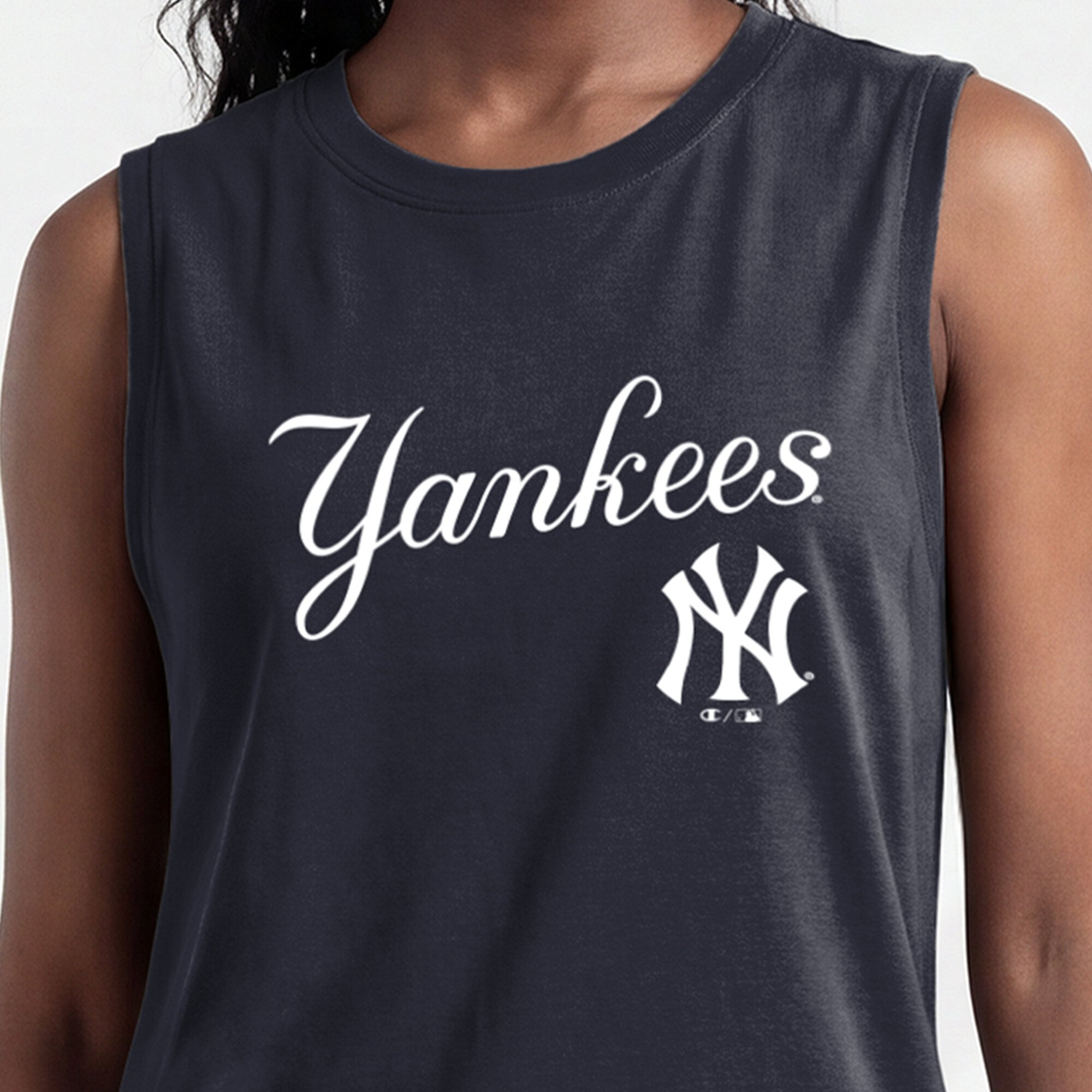 Débardeur de sport Champion pour femmes, bleu marine, New York Yankees