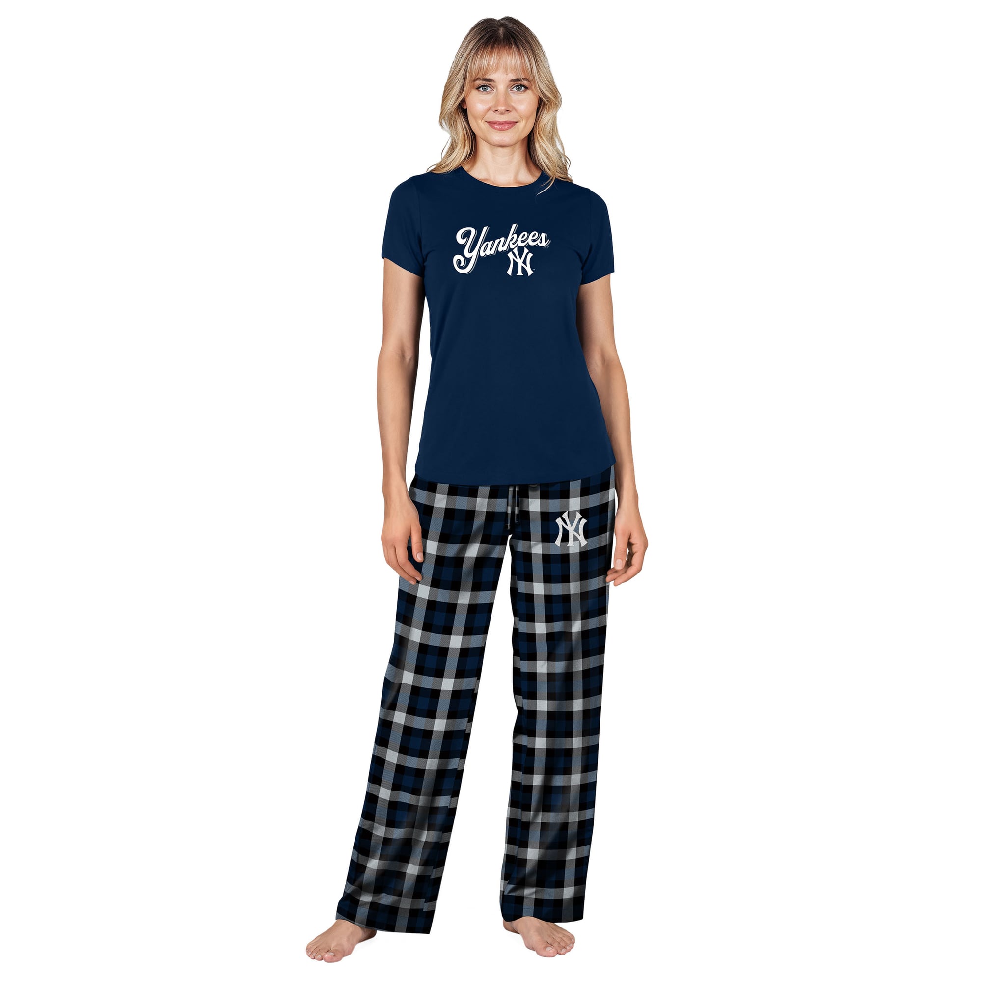 Ensemble de nuit Highland bleu marine New York Yankees Concepts Sport pour femmes