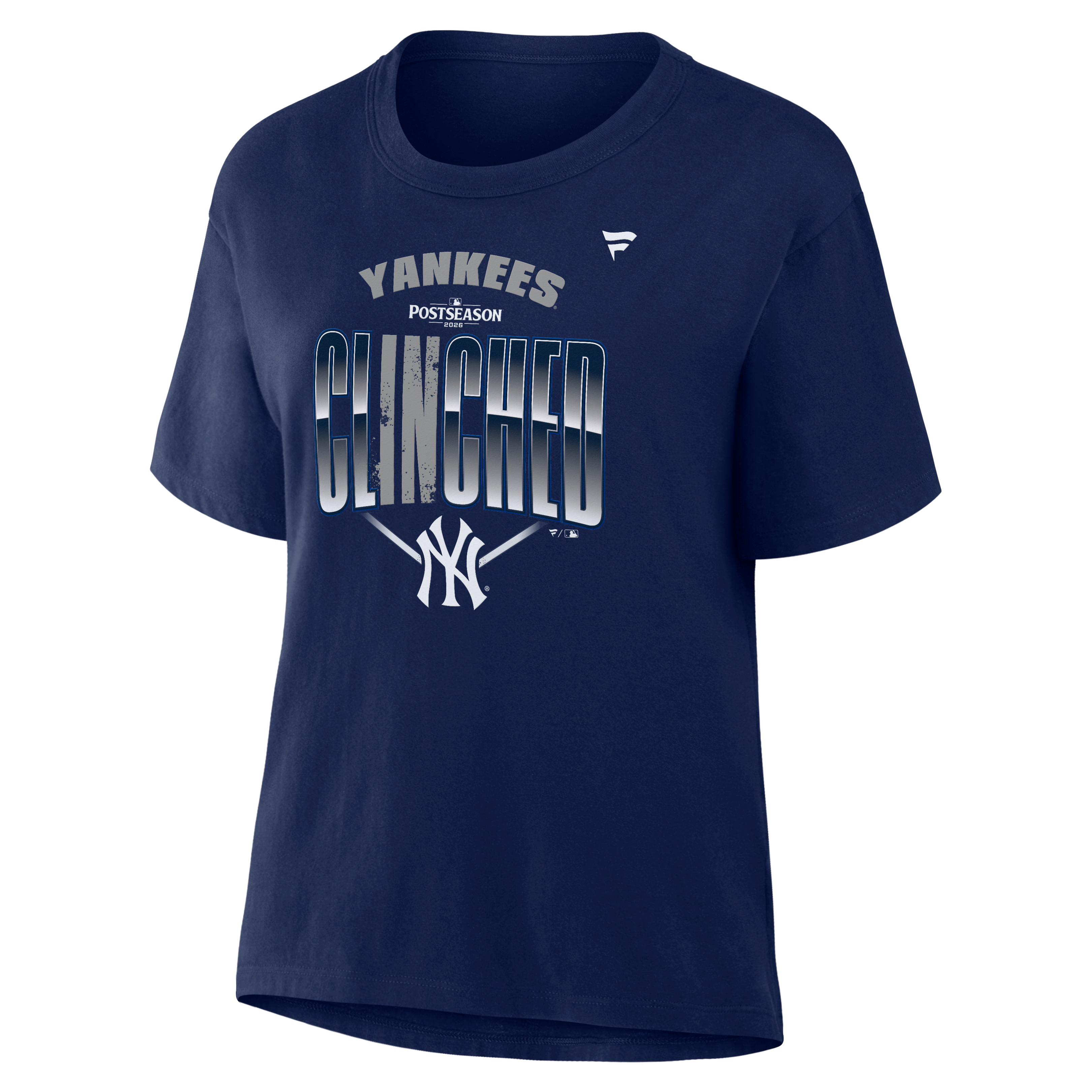 Women's Fanatics Navy New York Yankees 2026 MLB Postseason Locker Room T-Shirt