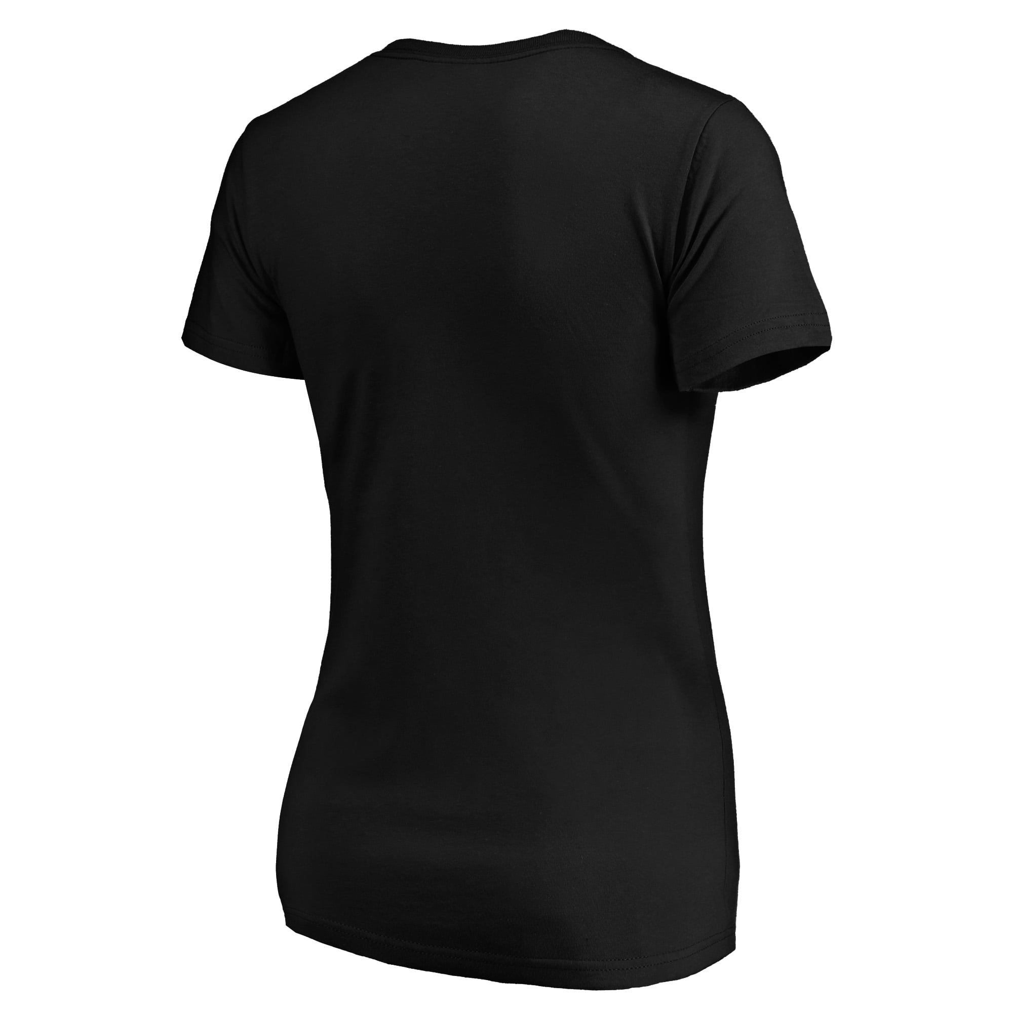 Women's Logo Athletic Black New York Yankees Official V-Neck T-Shirt