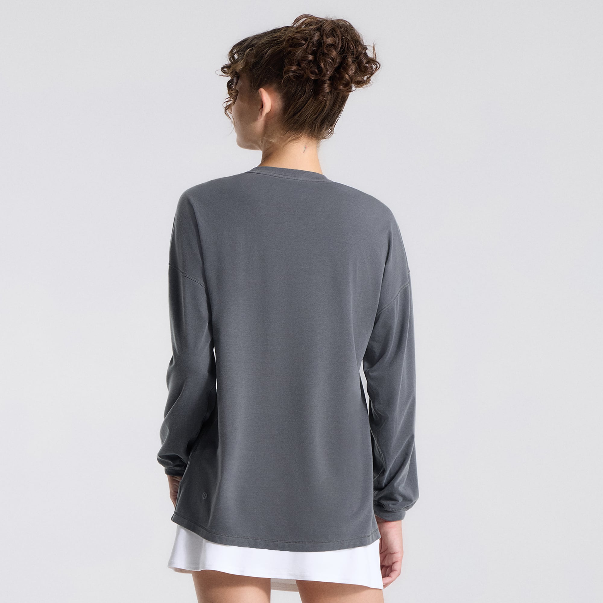 Women's lululemon Graphite Grey New York Yankees Easy Set Relaxed Fit Long Sleeve T-Shirt