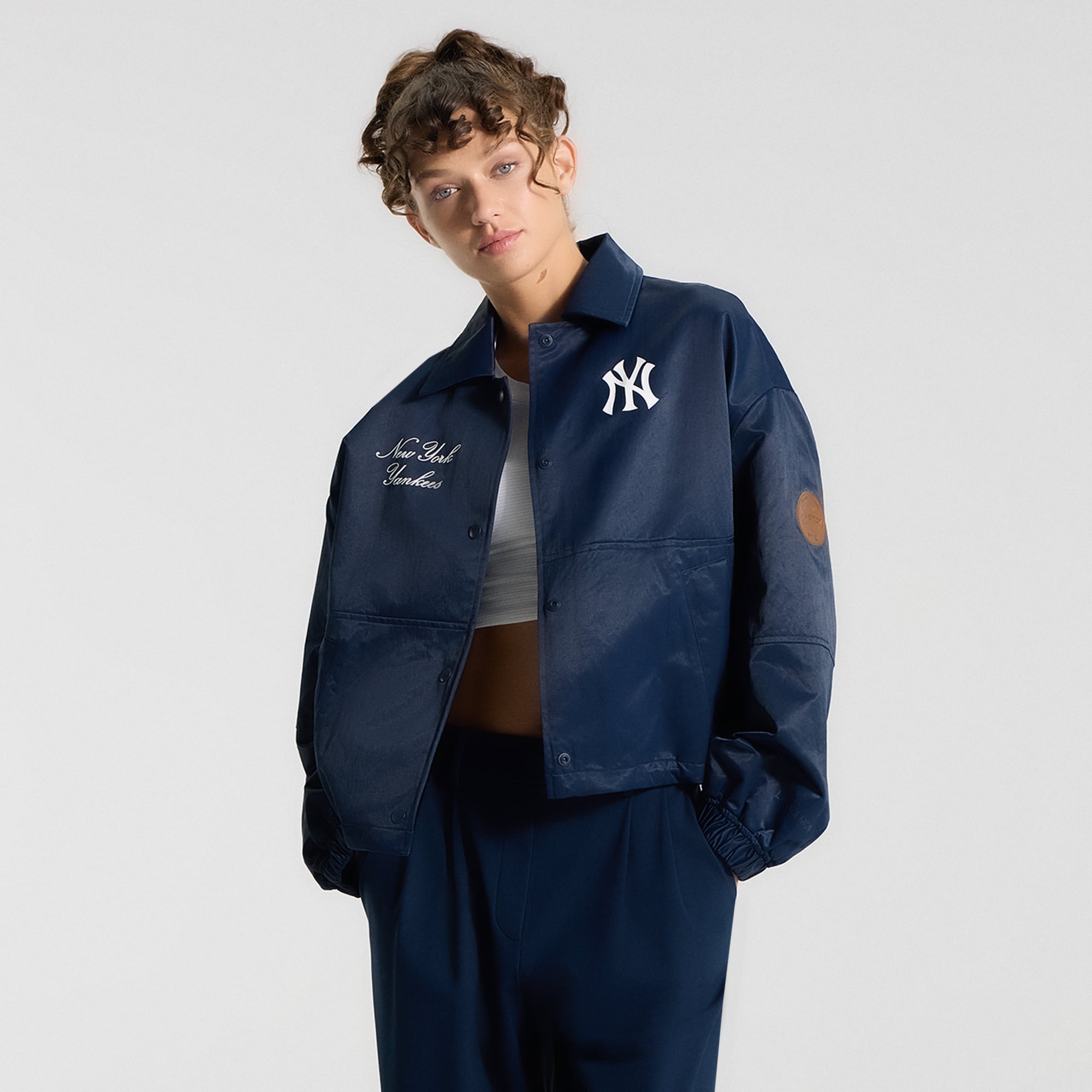 Women's lululemon True Navy New York Yankees Coaches Jacket