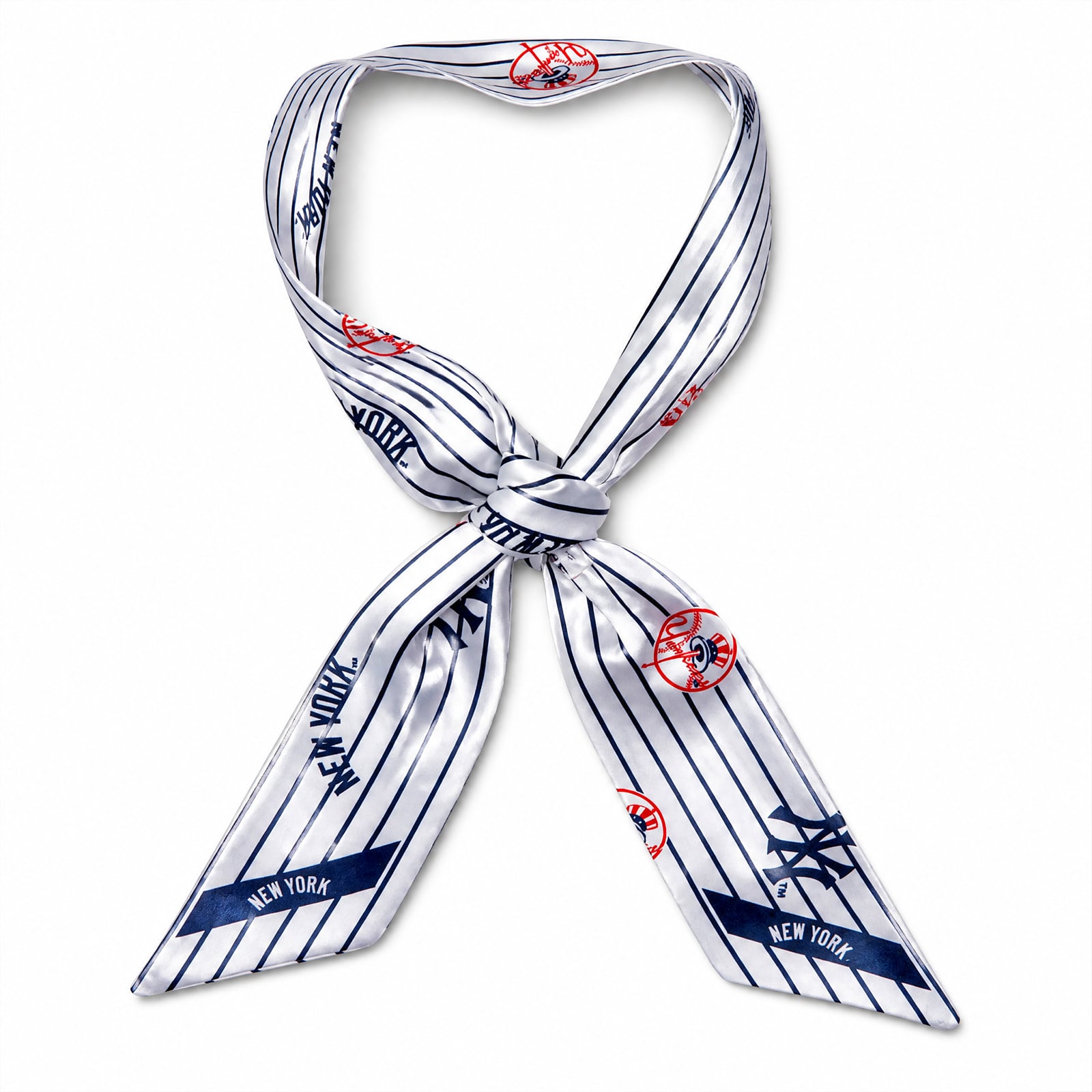 Sac-foulard à rayures blanches Montana West pour femme, motif Yankees de New York