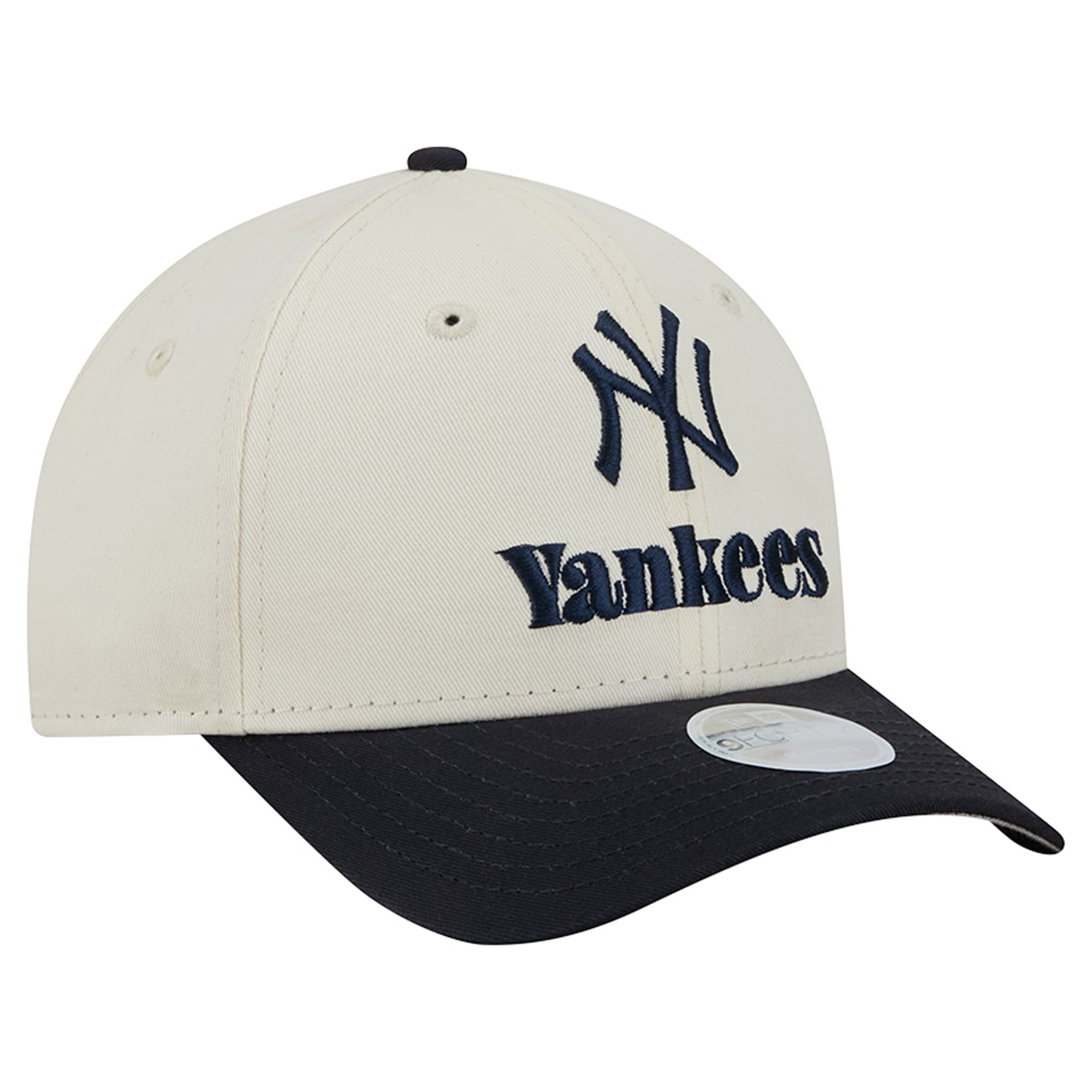 Women's New Era Cream/Navy New York Yankees Primary 9FORTY M-Crown Adjustable Hat