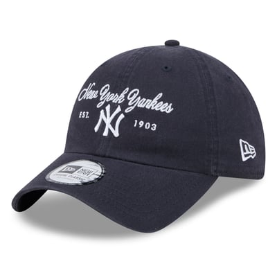  New York Yankees New Era Women's Script Casual Classic Adjustable Hat - Navy