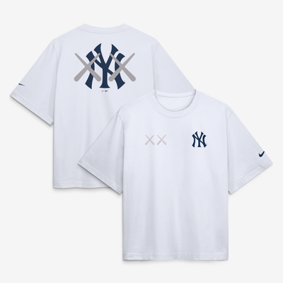 New York Yankees Nike x KAWS Women's Boxy T-Shirt - White