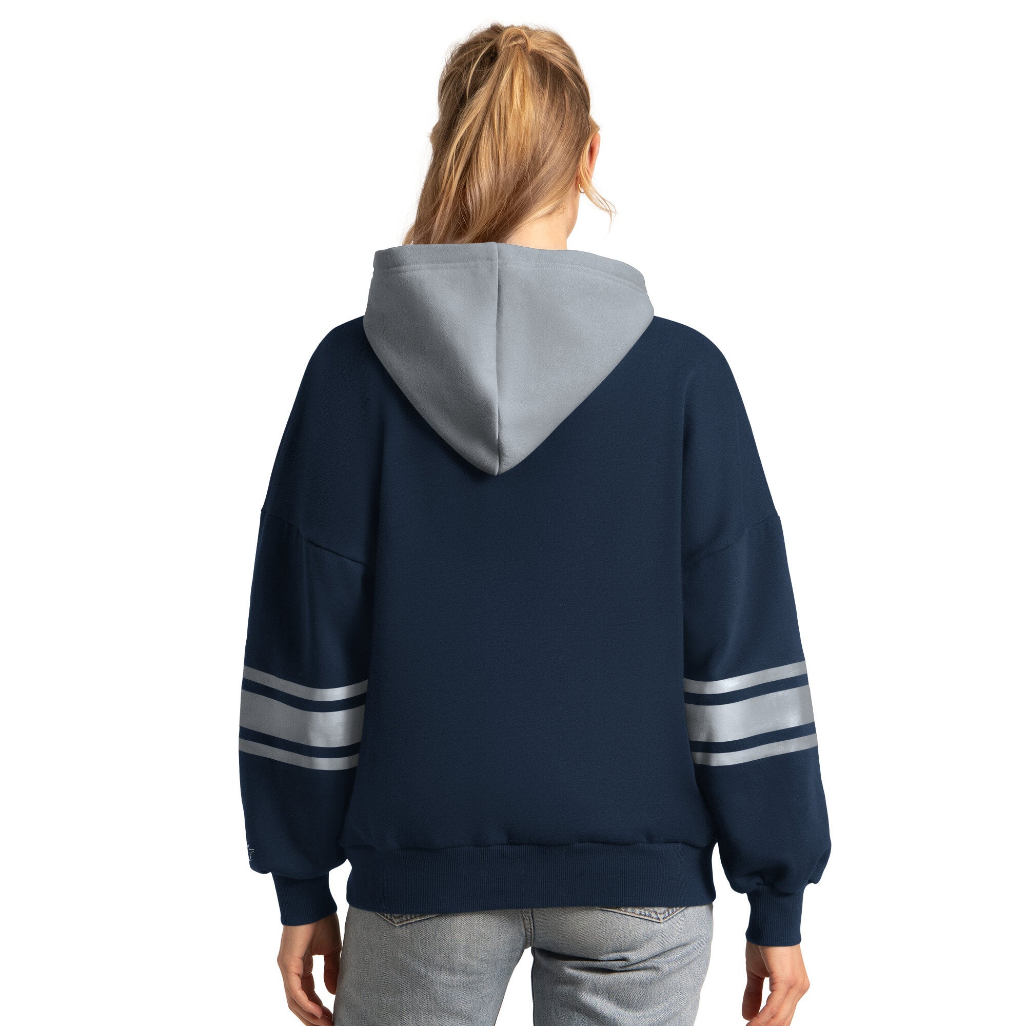 Sweat à capuche Starter bleu marine pour femme, New York Yankees, meilleur entraîneur
