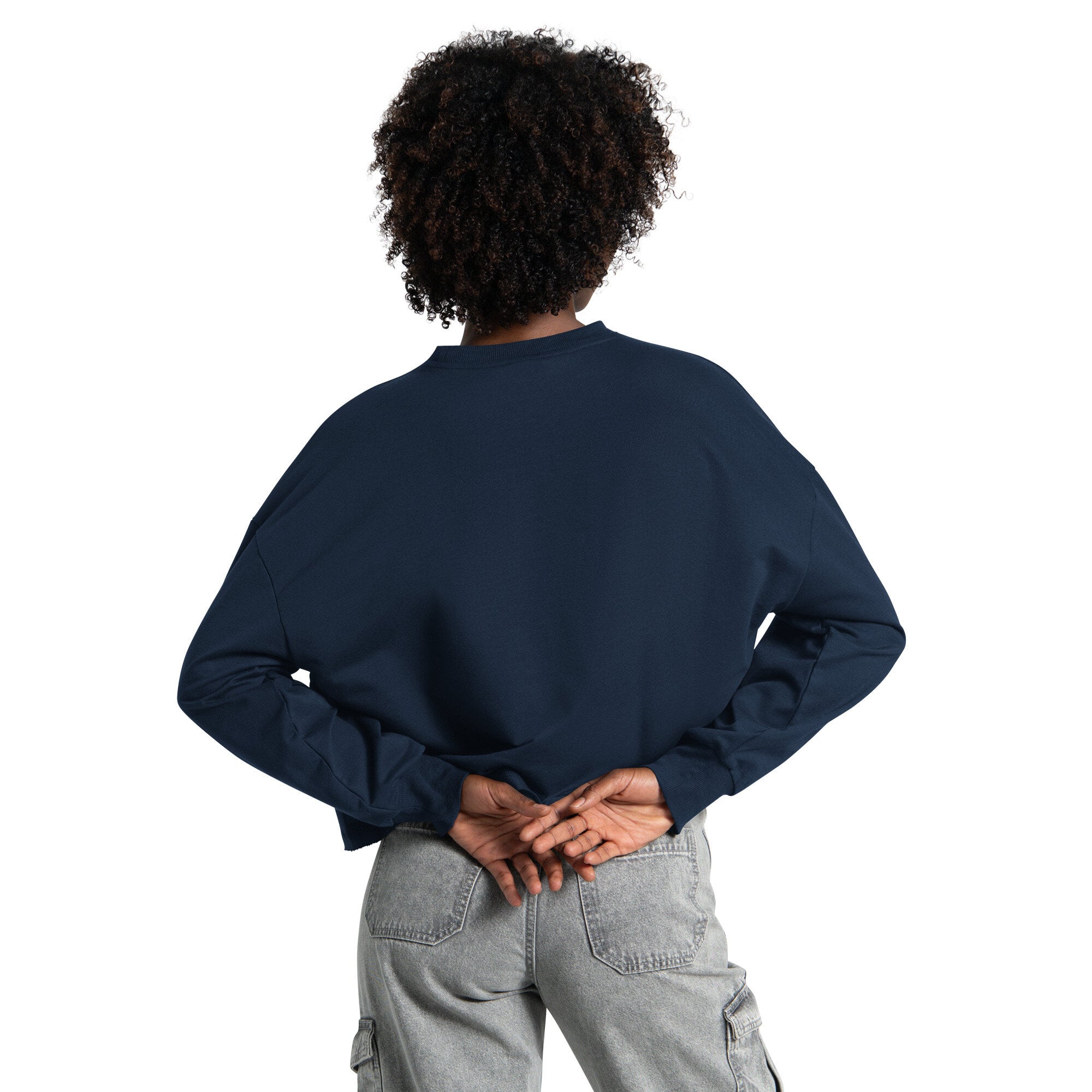 Sweat-shirt court Starter pour femme, bleu marine, New York Yankees Bleachers II