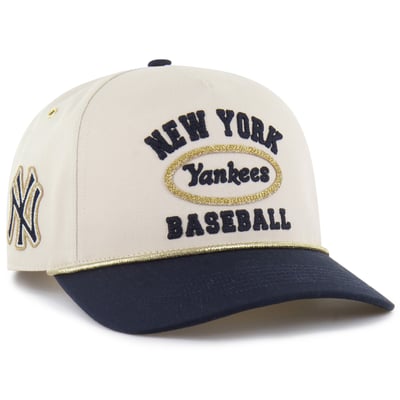 New York Yankees Stoney Clover Lane x '47 Women's  Glitter Rope Hitch Adjustable Hat - Natural