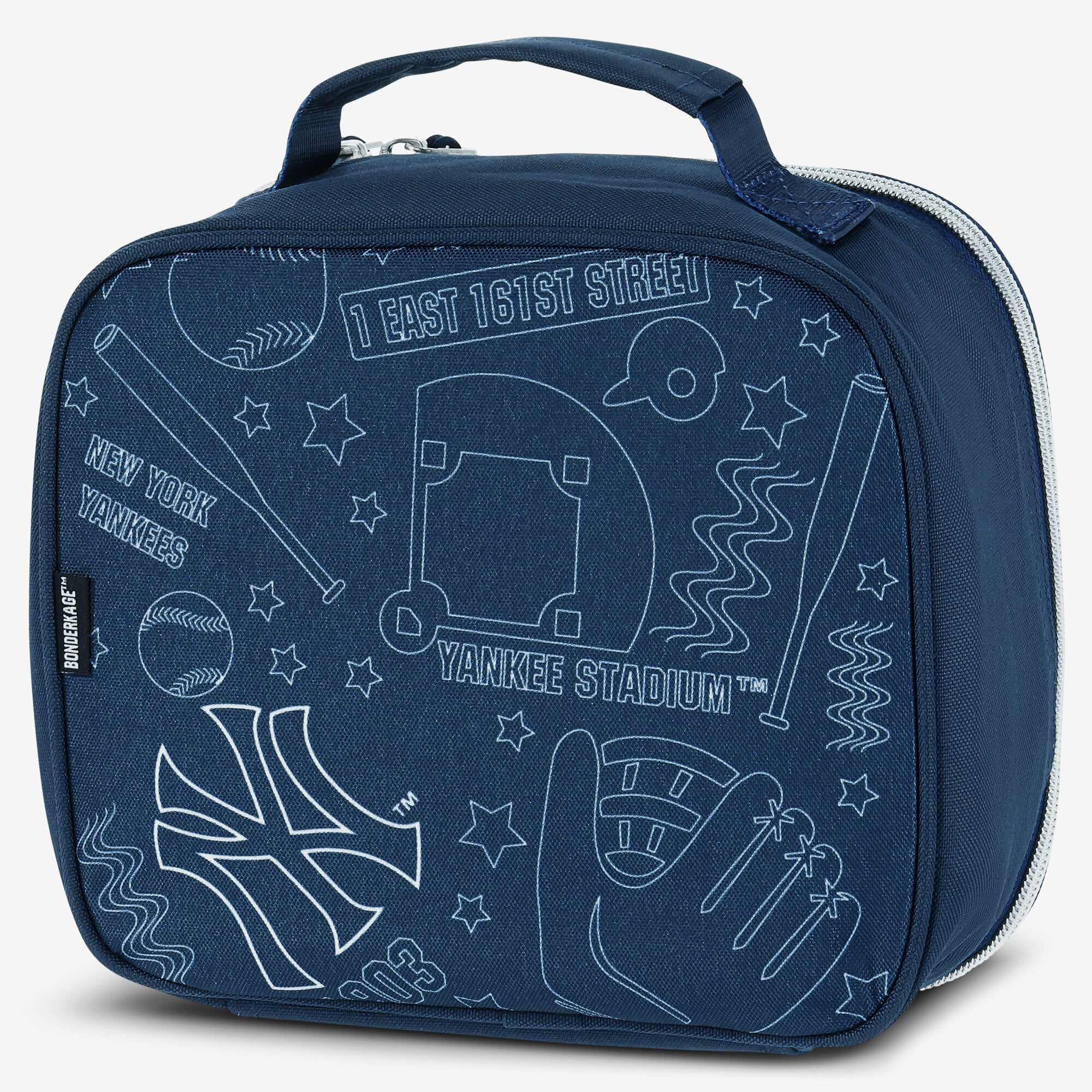 Ensemble sac à dos et sac à lunch Bonderkage bleu marine des Yankees de New York pour jeunes