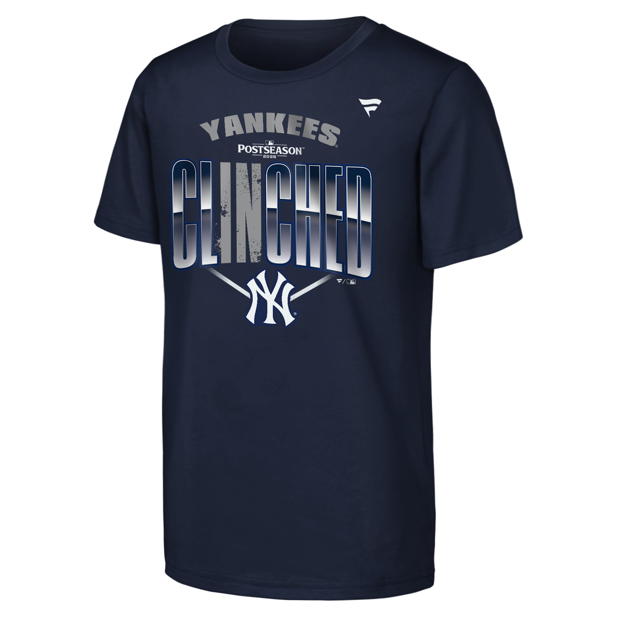 T-shirt Fanatics bleu marine pour jeunes, Yankees de New York, séries éliminatoires la MLB 2026
