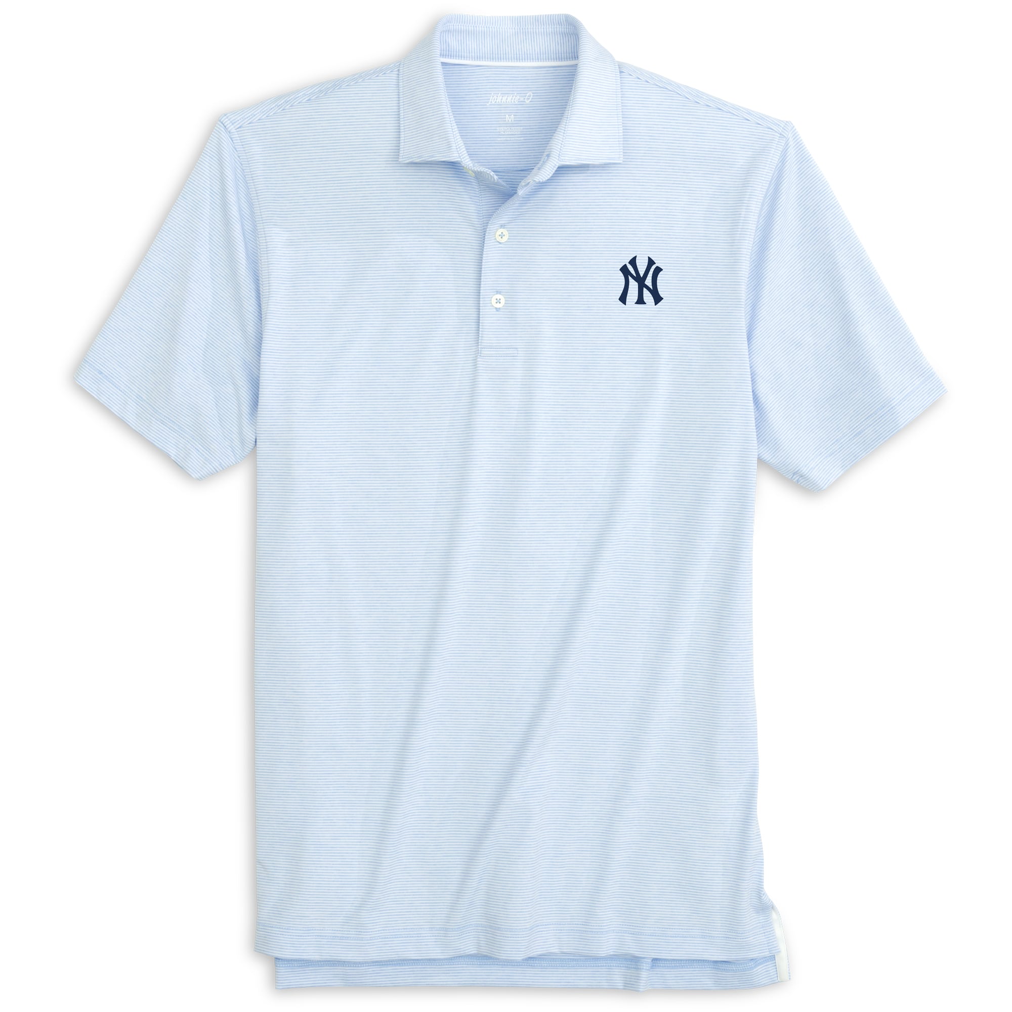 Polo de performance rayé Johnnie-O Blue New York Yankees Lyndon pour jeunes