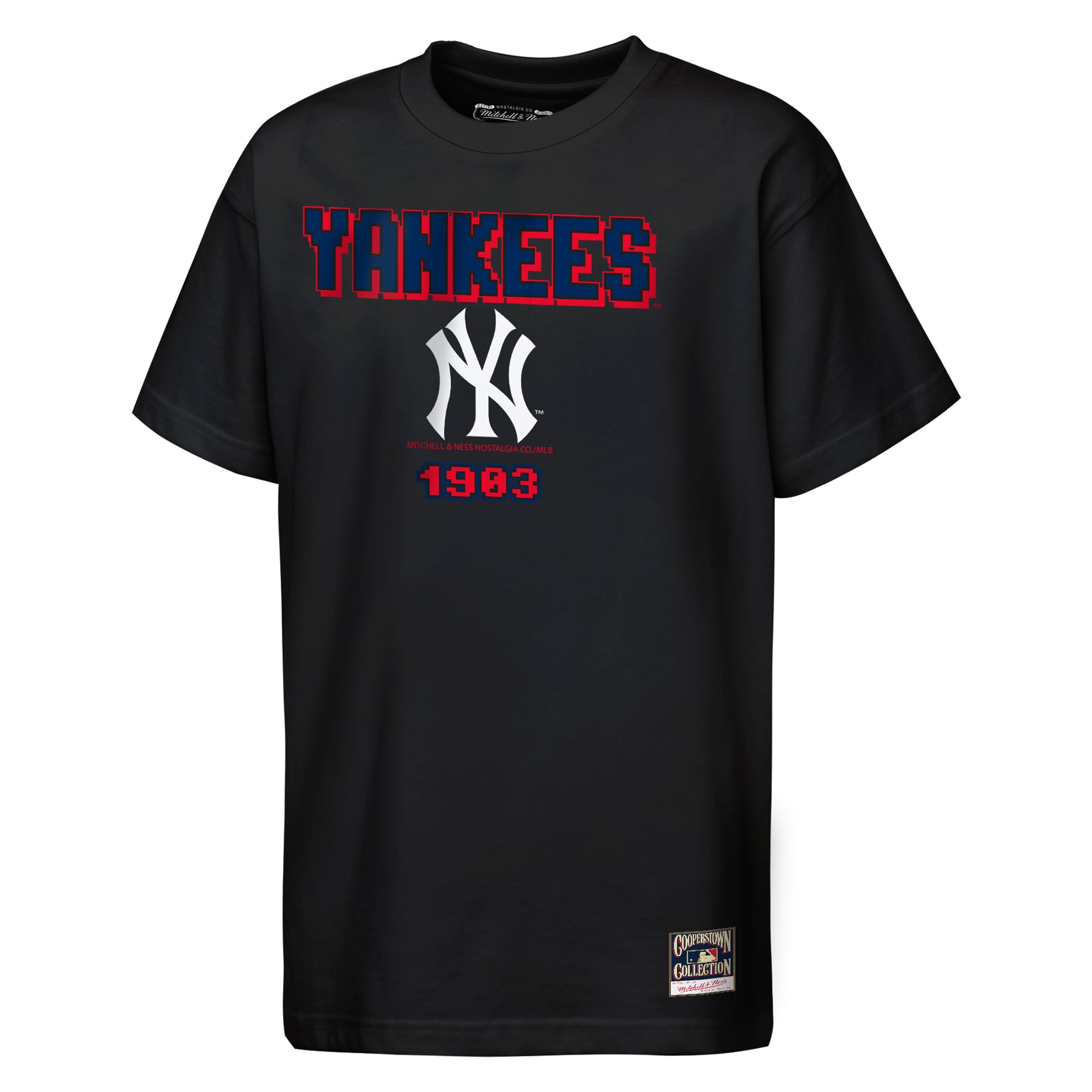 Youth Mitchell & Ness Black New York Yankees Retro Arcade T-Shirt