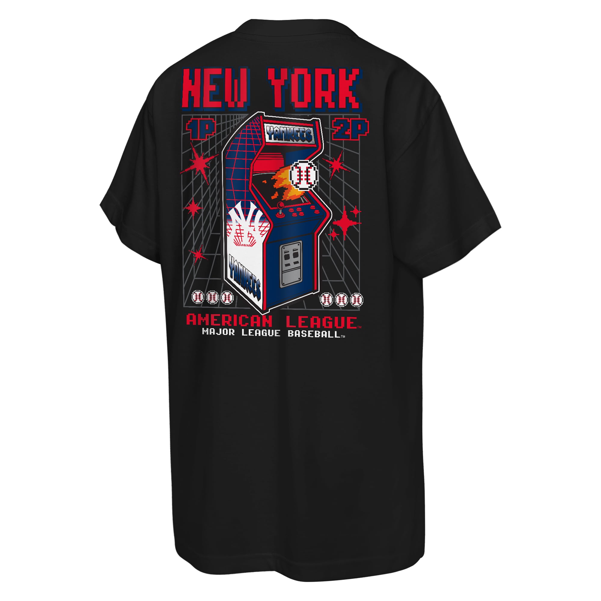 Youth Mitchell & Ness Black New York Yankees Retro Arcade T-Shirt