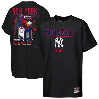  New York Yankees Mitchell & Ness Youth Retro Arcade T-Shirt - Black