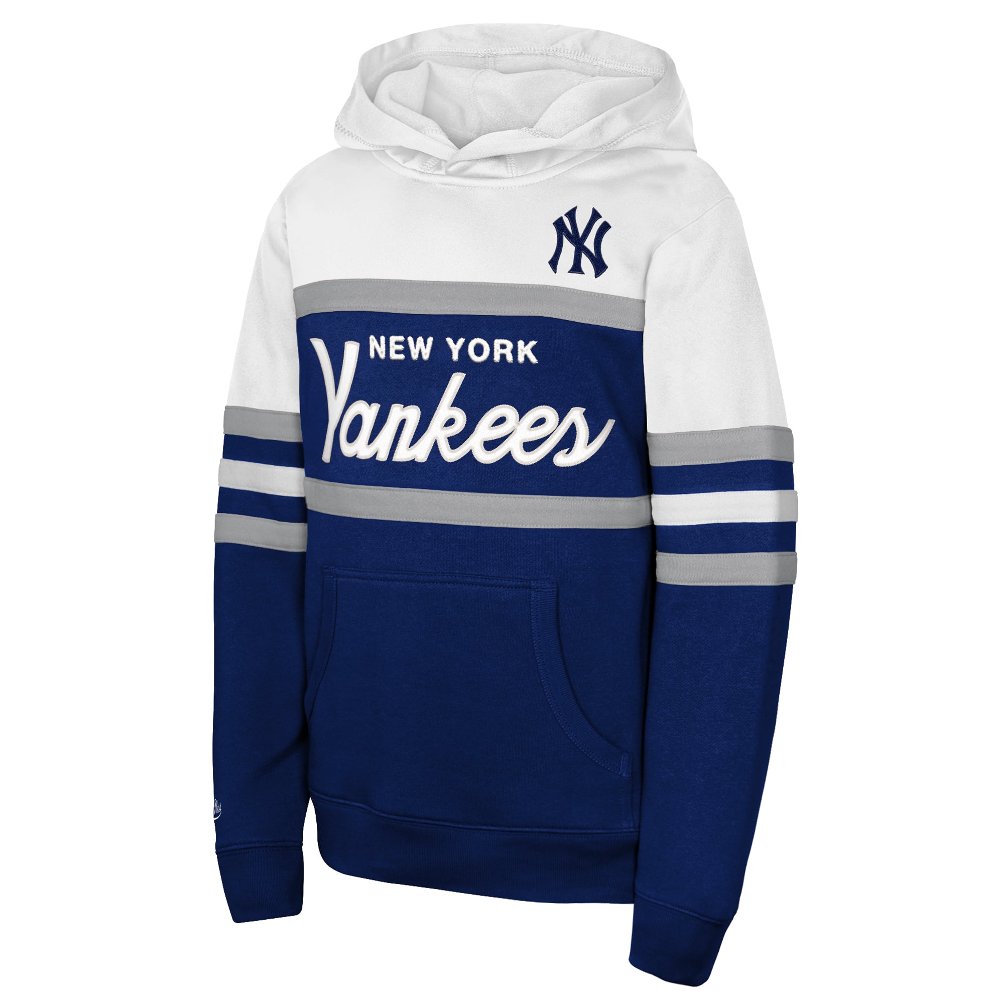 Youth Mitchell & Ness Navy New York Yankees Head Coach Hoodie