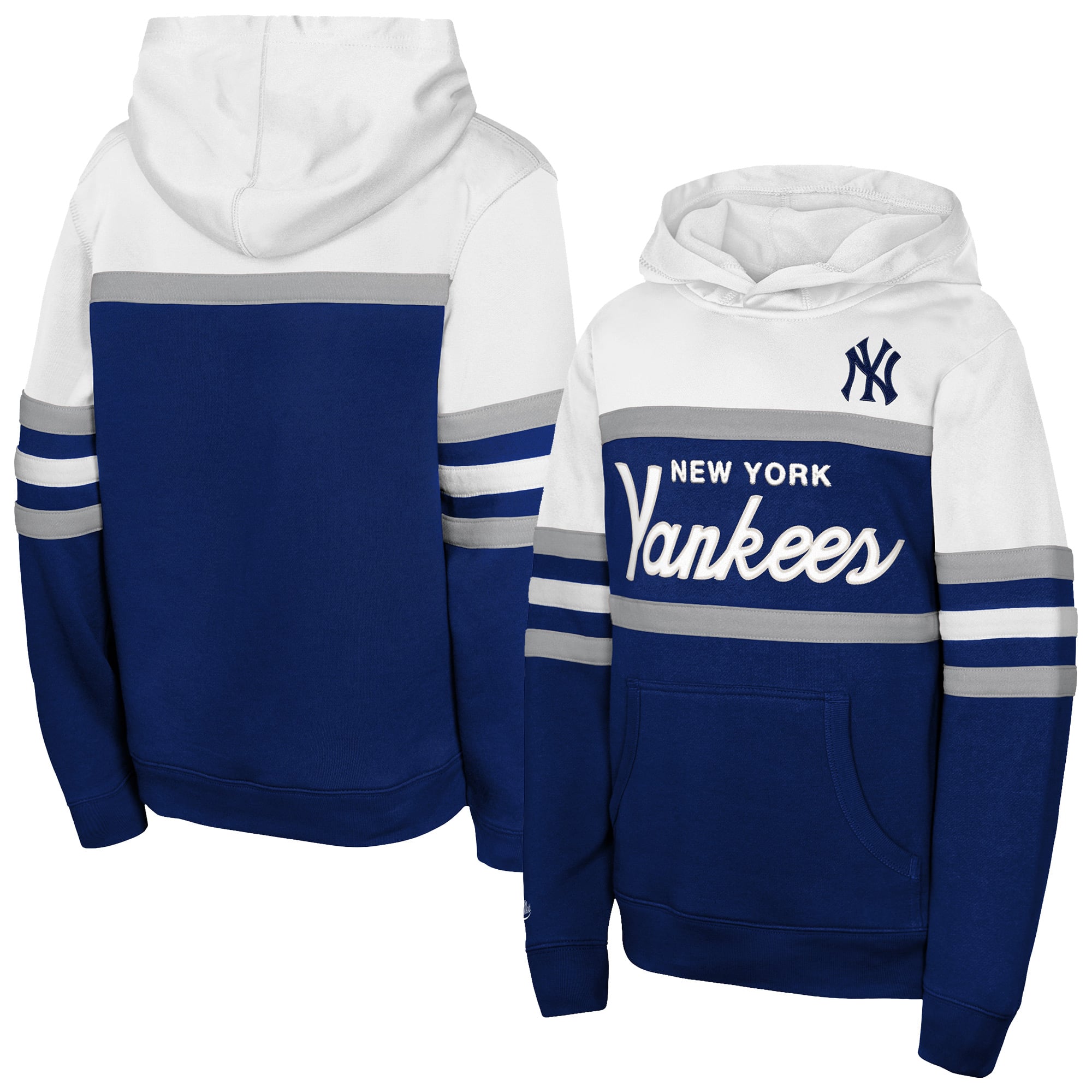 Youth Mitchell & Ness Navy New York Yankees Head Coach Hoodie